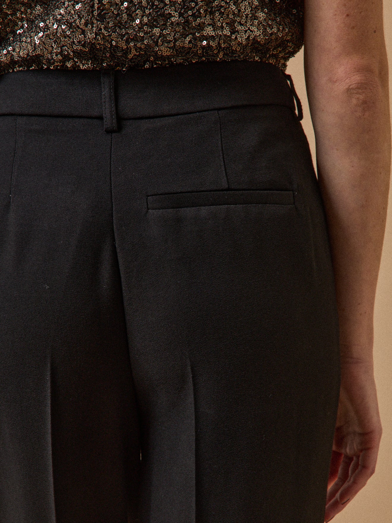 Gerade Damenhose Joy aus Crêpe