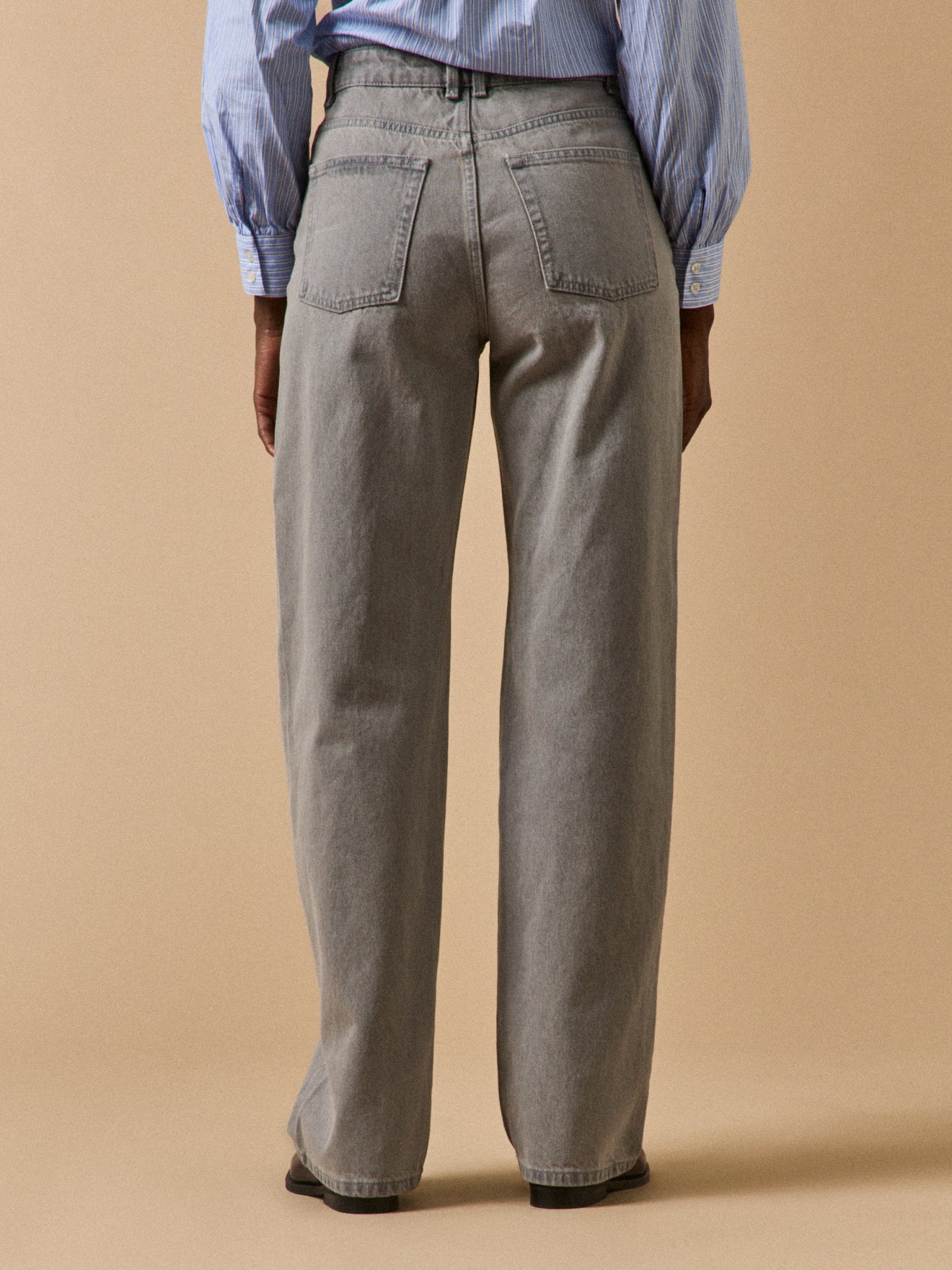 Damen-Jeans Zoé mit weitem Bein aus Bio-Baumwolle