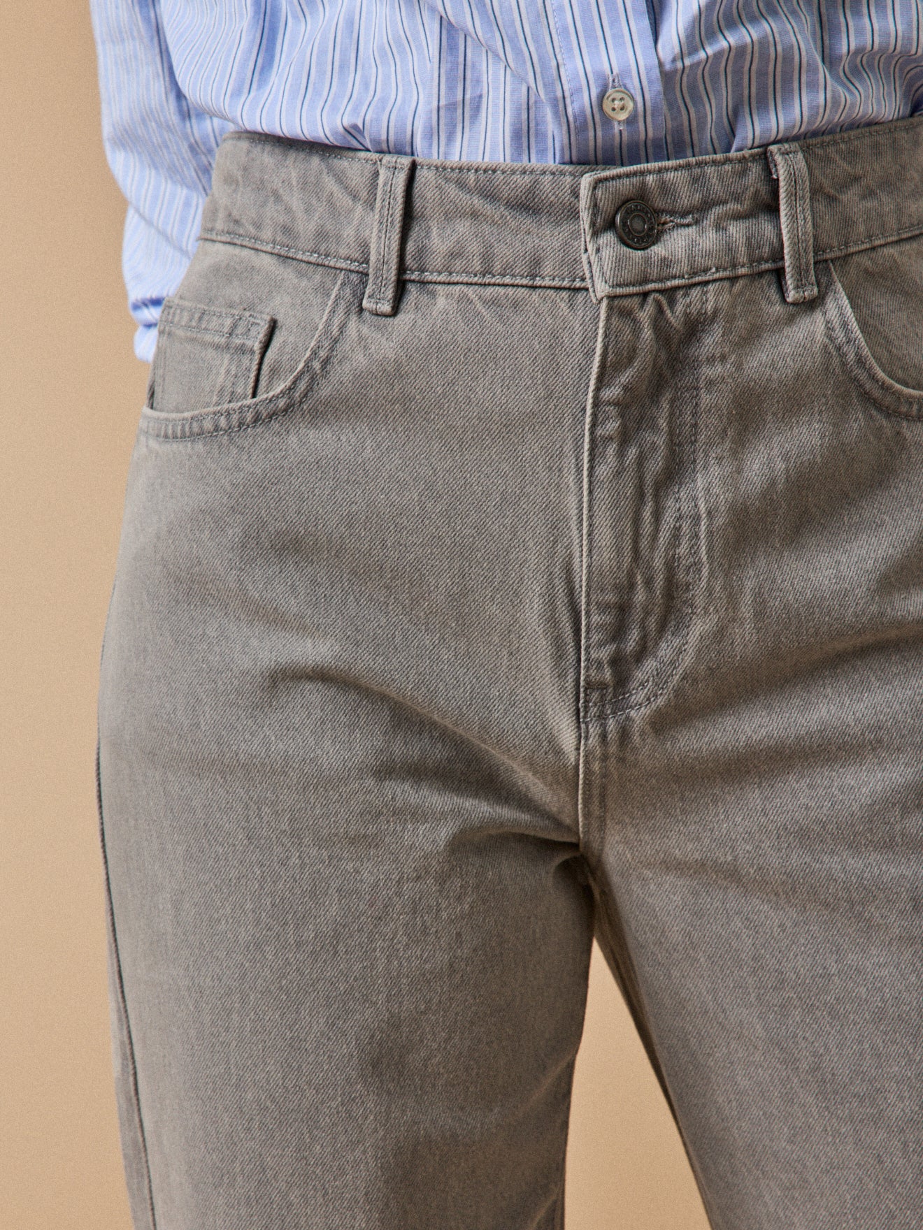 Damen-Jeans Zoé mit weitem Bein aus Bio-Baumwolle