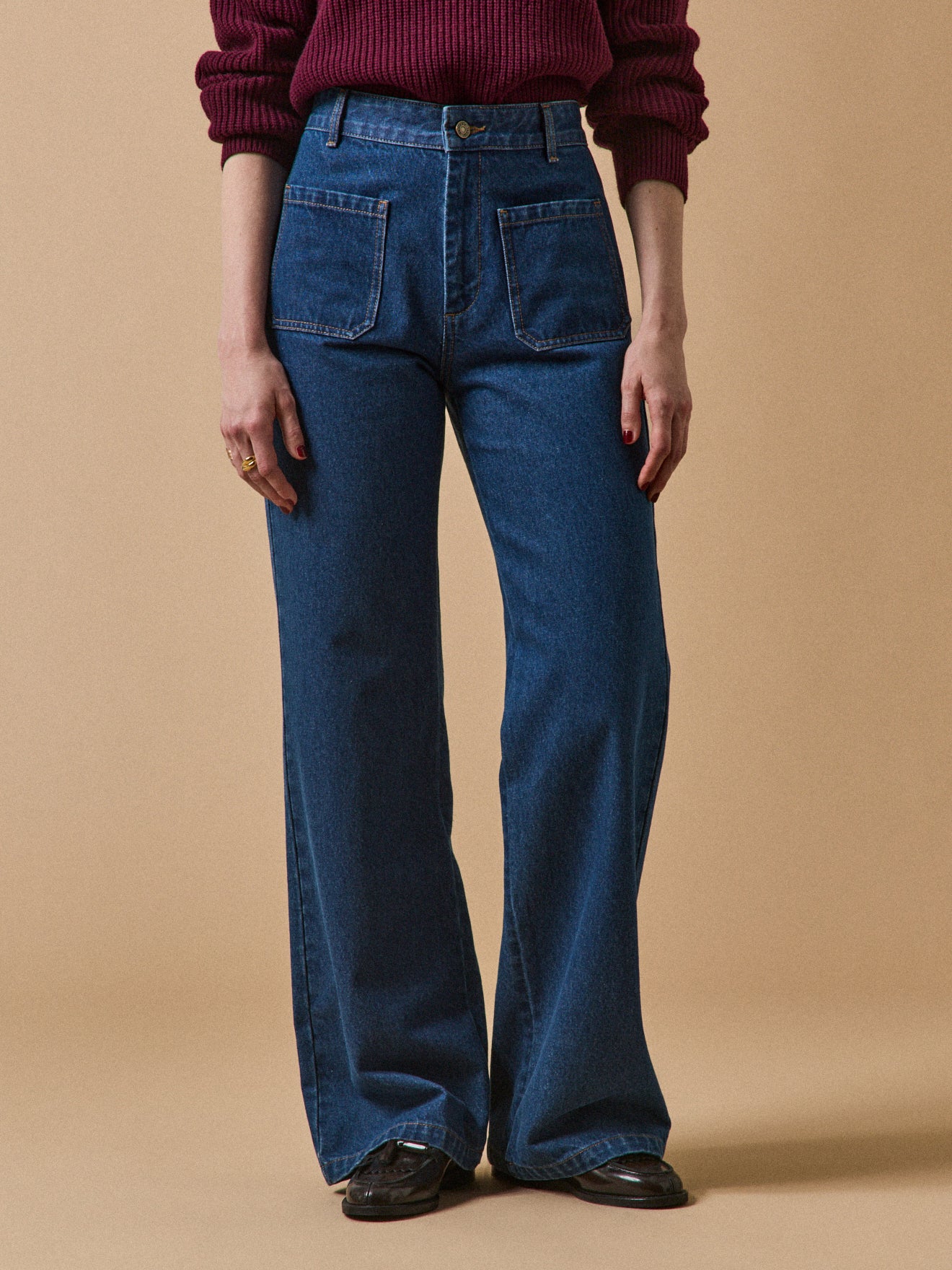 Damen-Schlaghose Suzanne aus Bio-Baumwolle