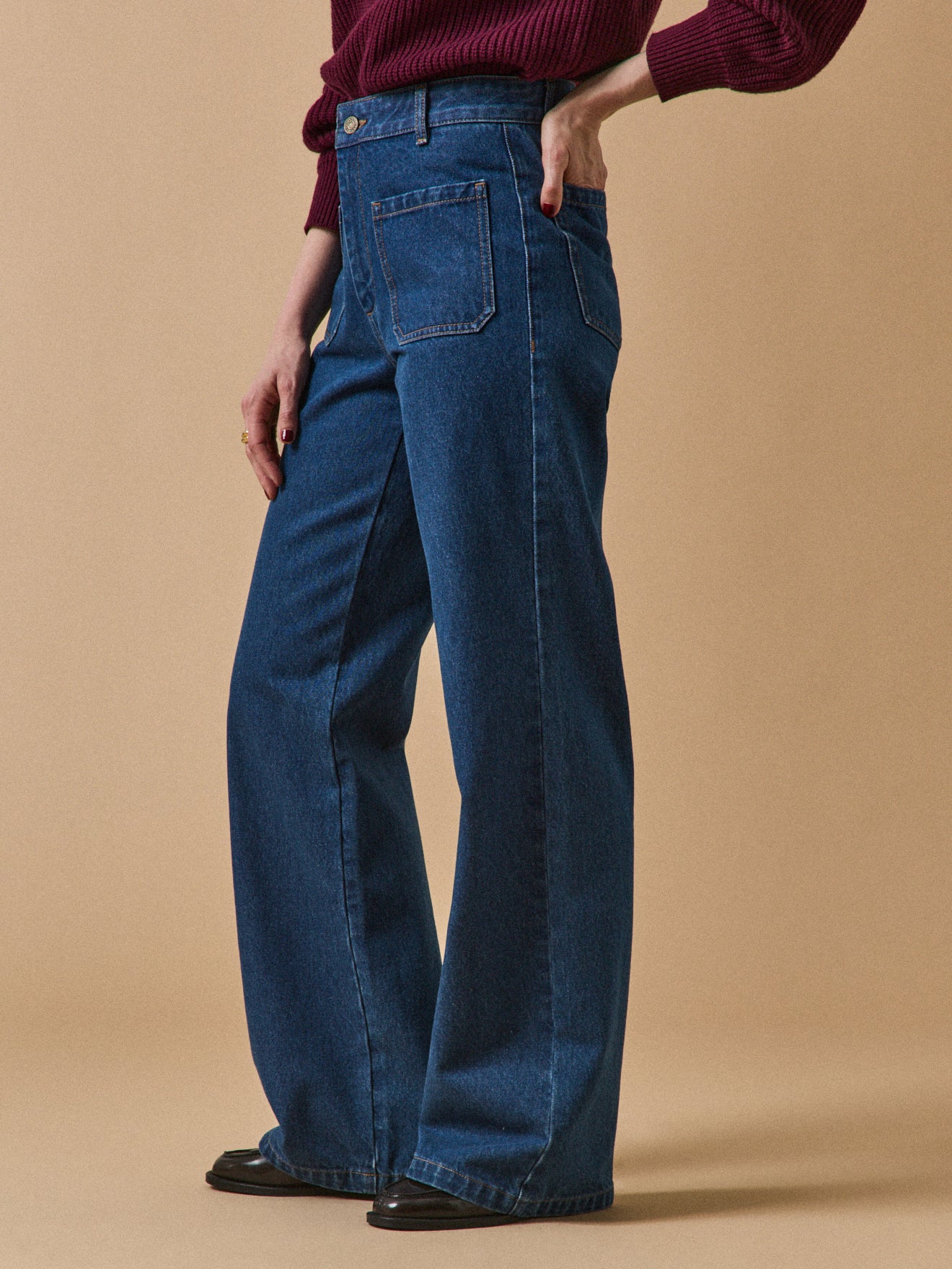 Damen-Schlaghose Suzanne aus Bio-Baumwolle