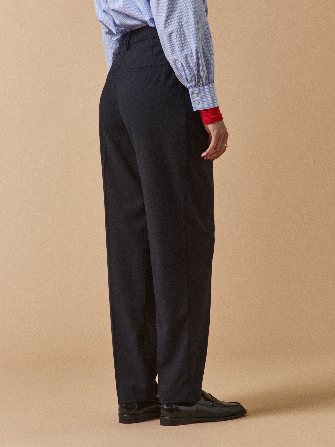 Damen-Karottenhose aus Flanell Hélène