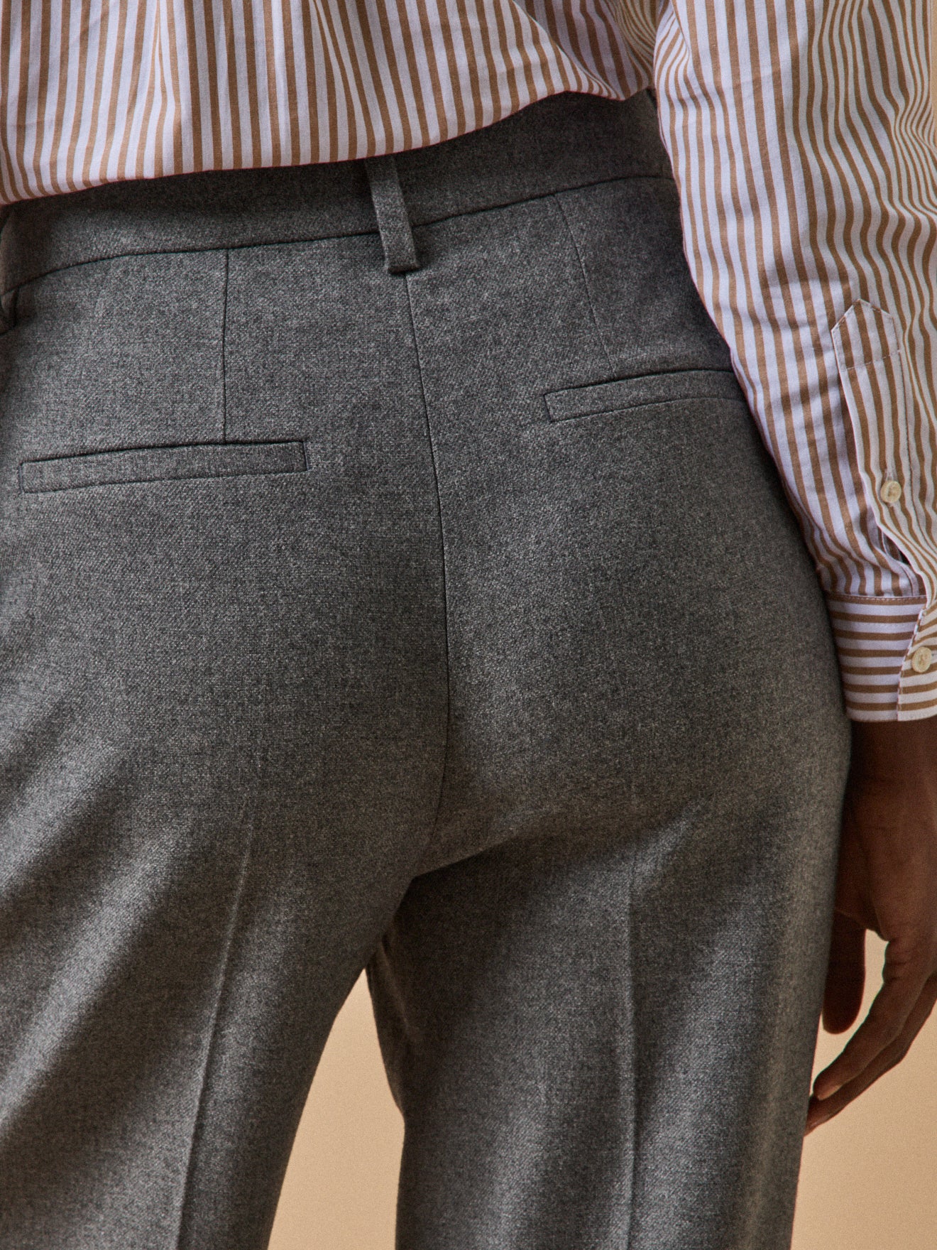 Pantalon carotte flanelle femme Hélène