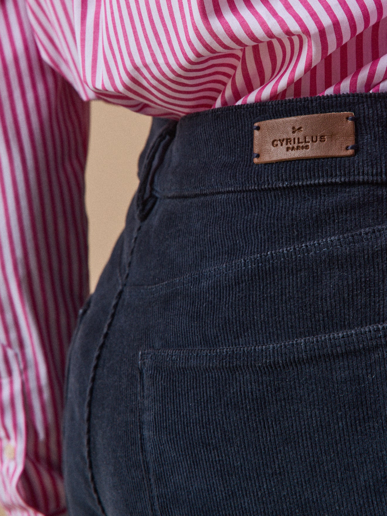 Pantalon slim velours milleraies femme Chloé