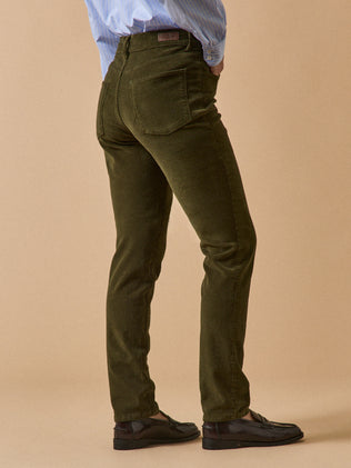 Pantalon slim velours milleraies femme Chloé