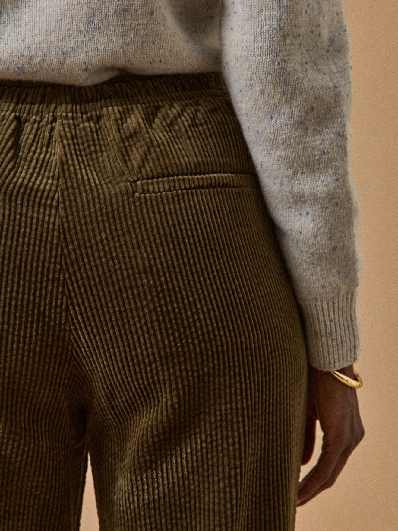 Pantalon velours gaufré femme Agathe