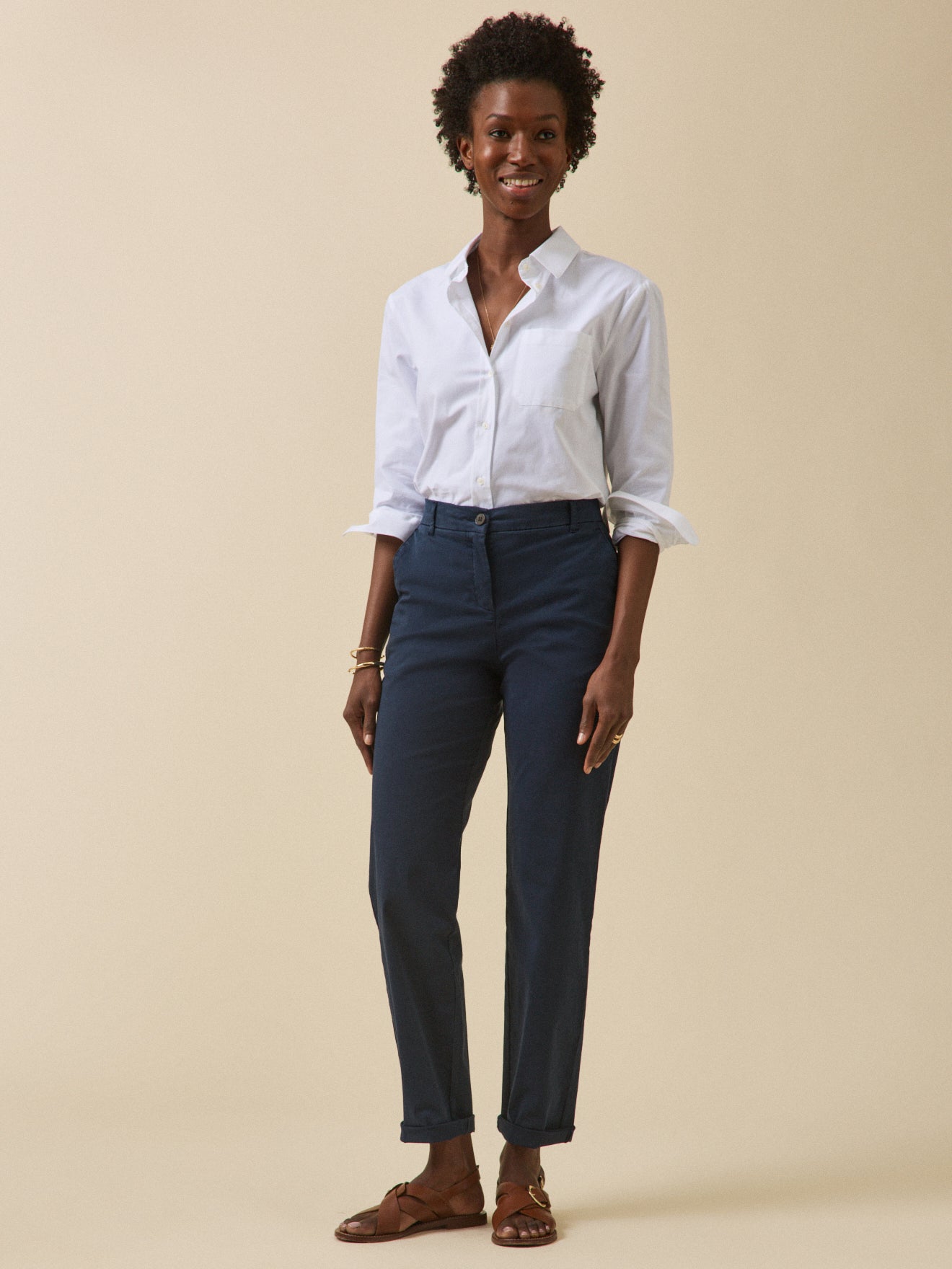 Pantalon chino femme coton biologique Noemie