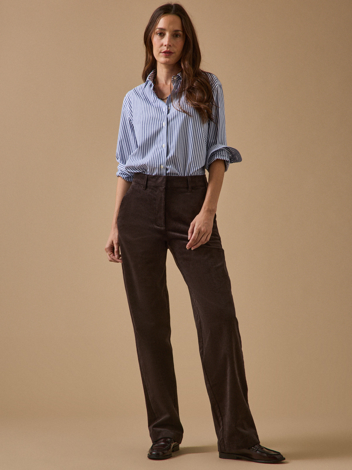 Damen-Chinohose Marina aus Velours