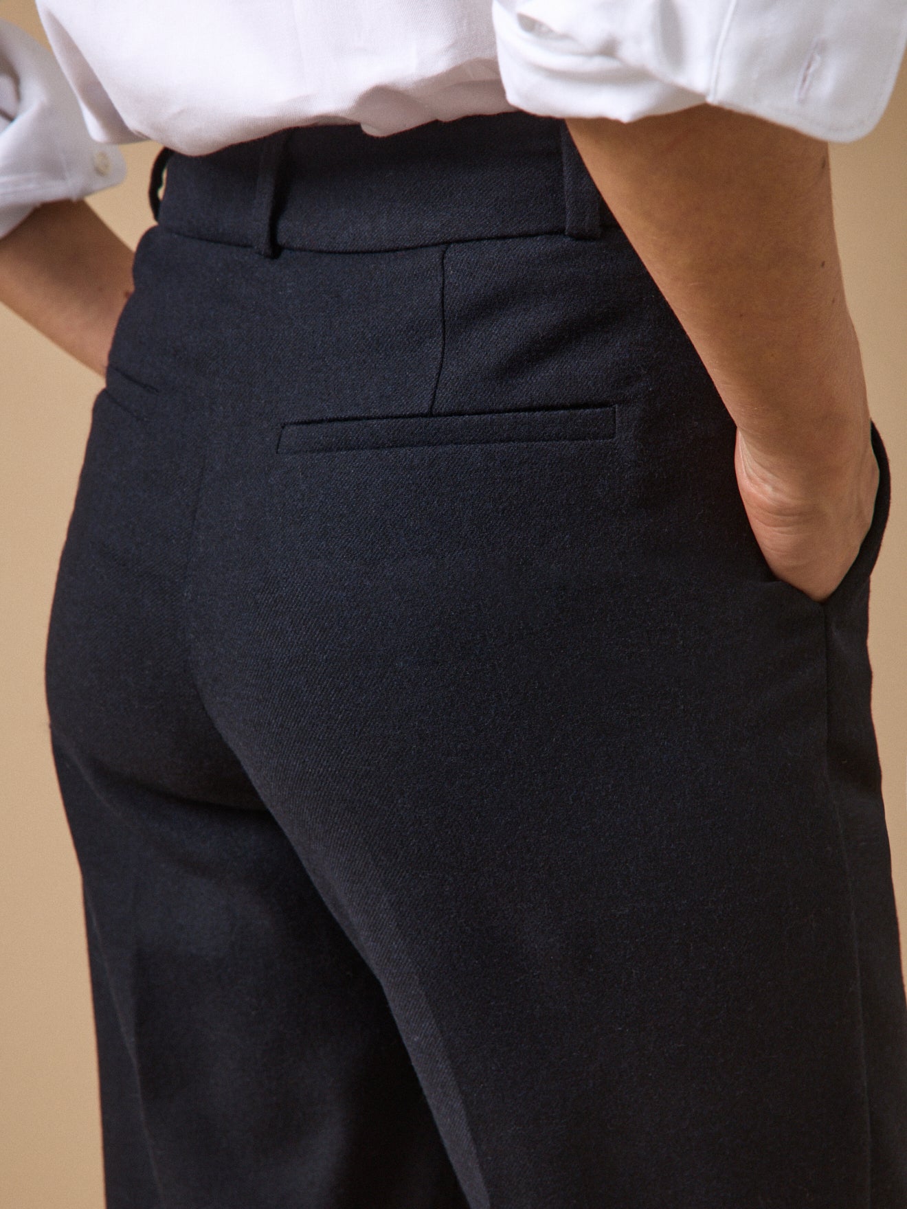 Pantalon droit flanelle femme Alma