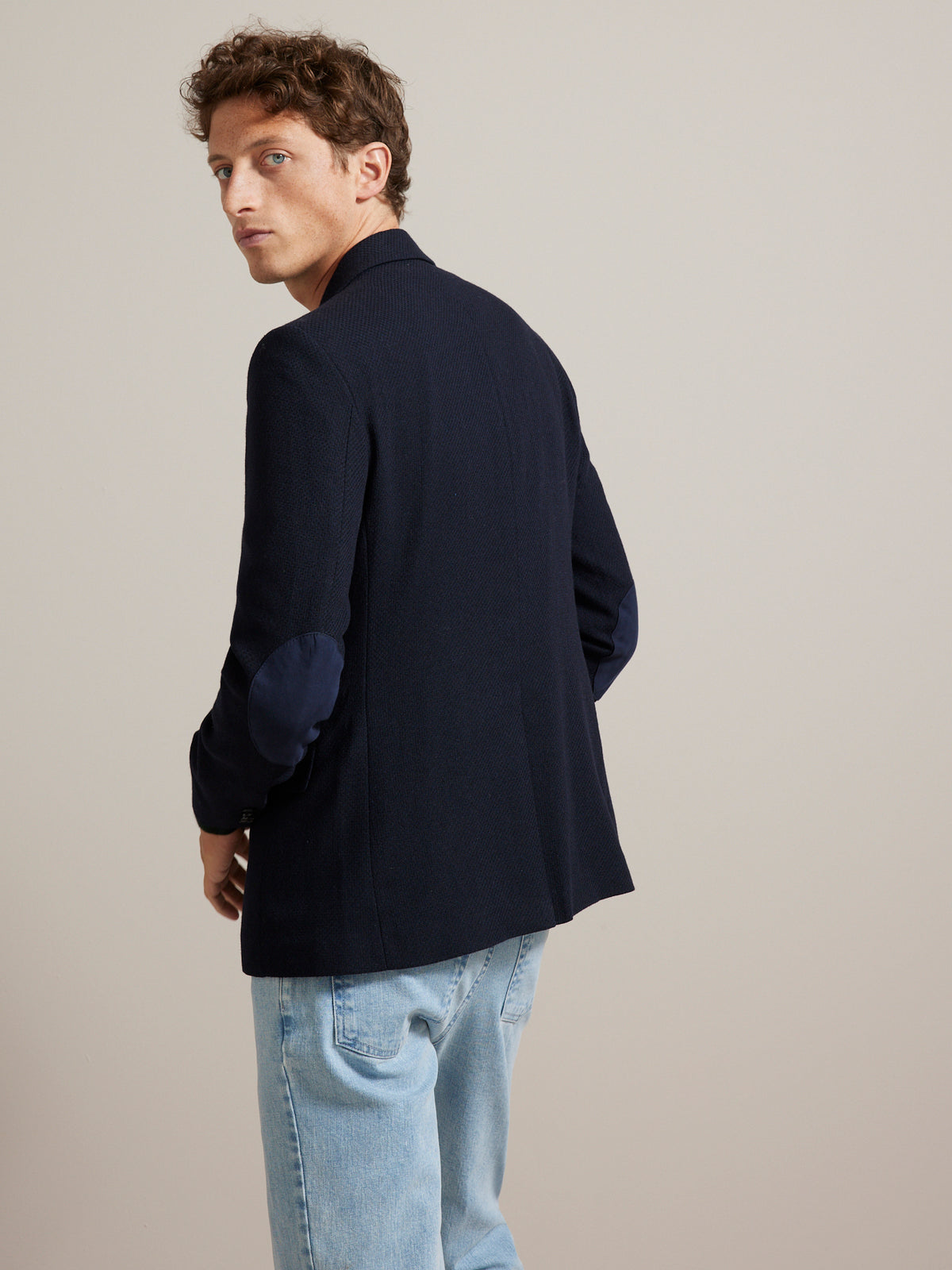 Blazer tissu natté homme