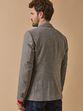 Herren-Blazer aus Wolltuch mit Glencheck-Muster