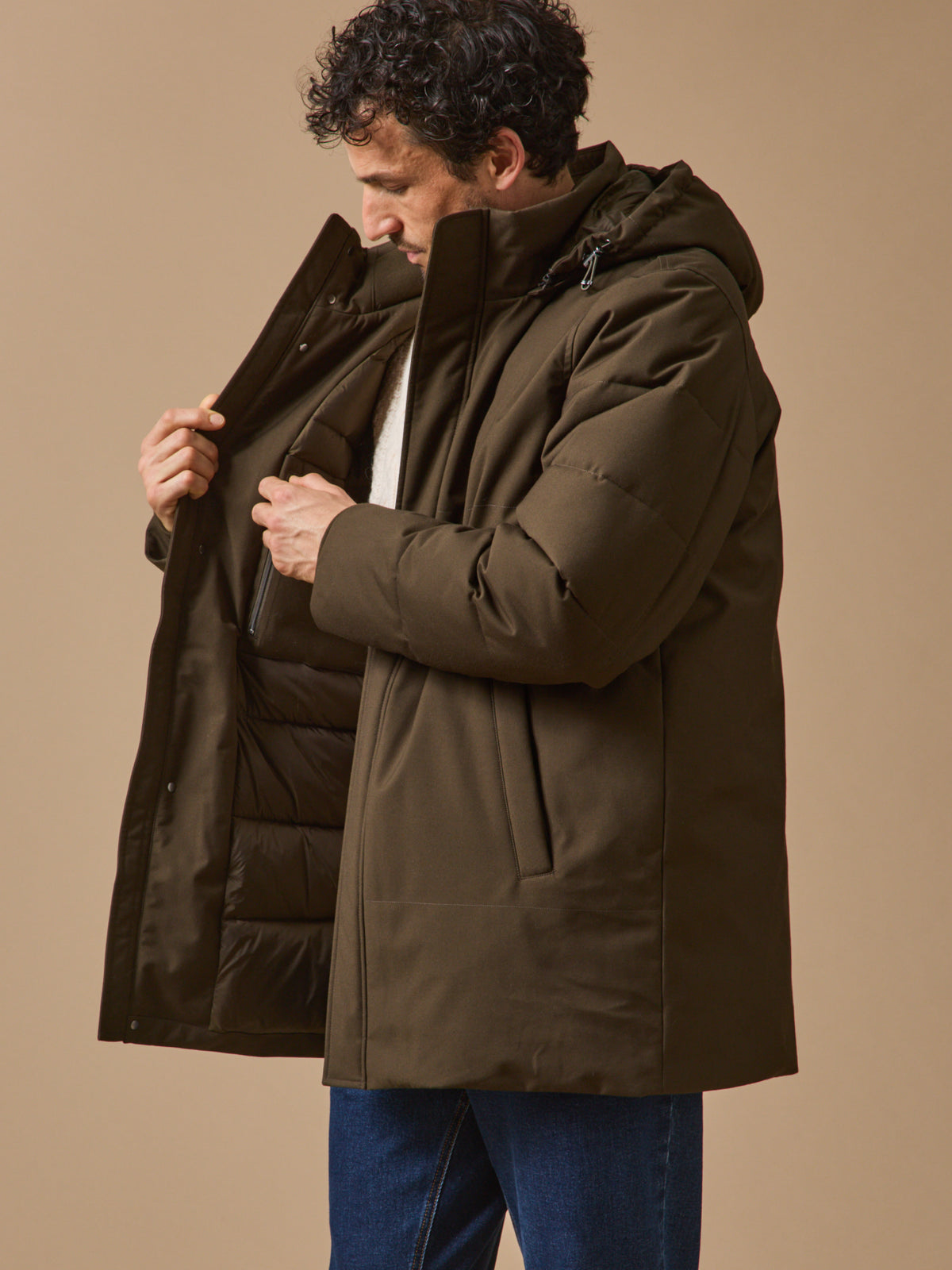 Herren-Parka mit Innenfutter