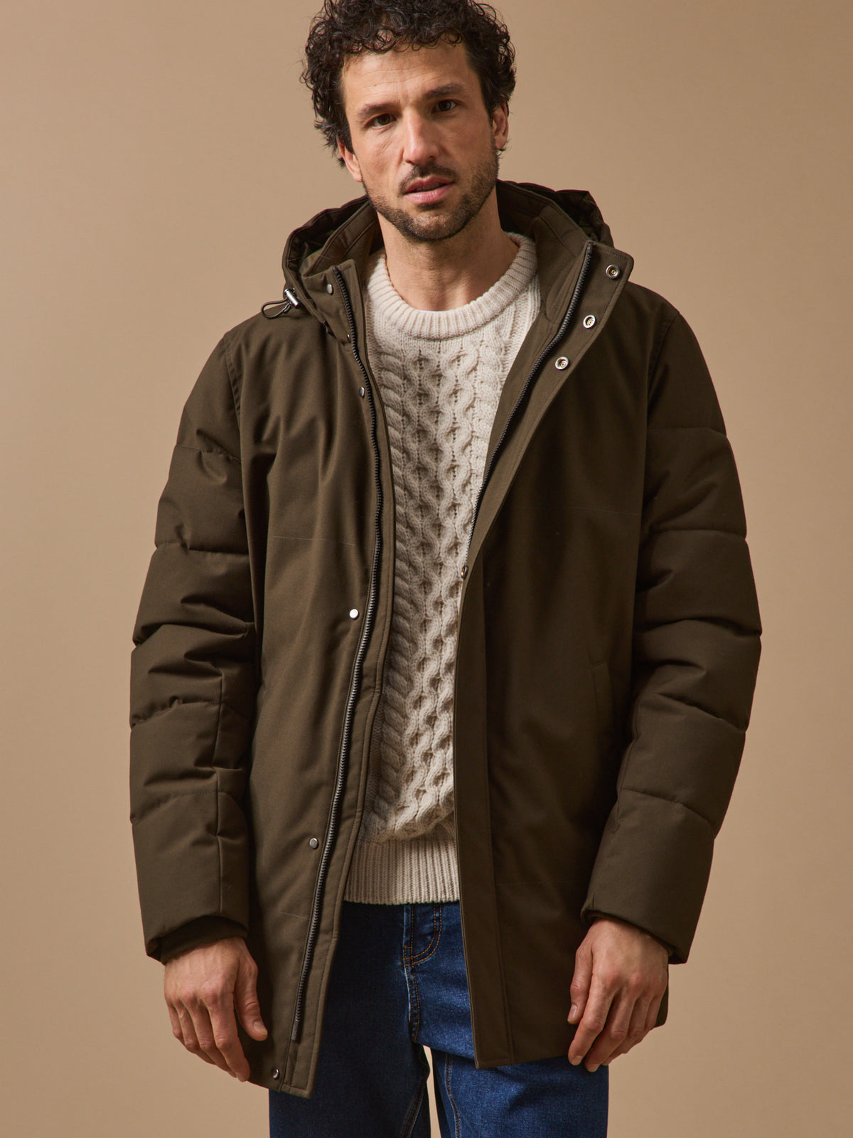 Herren-Parka mit Innenfutter