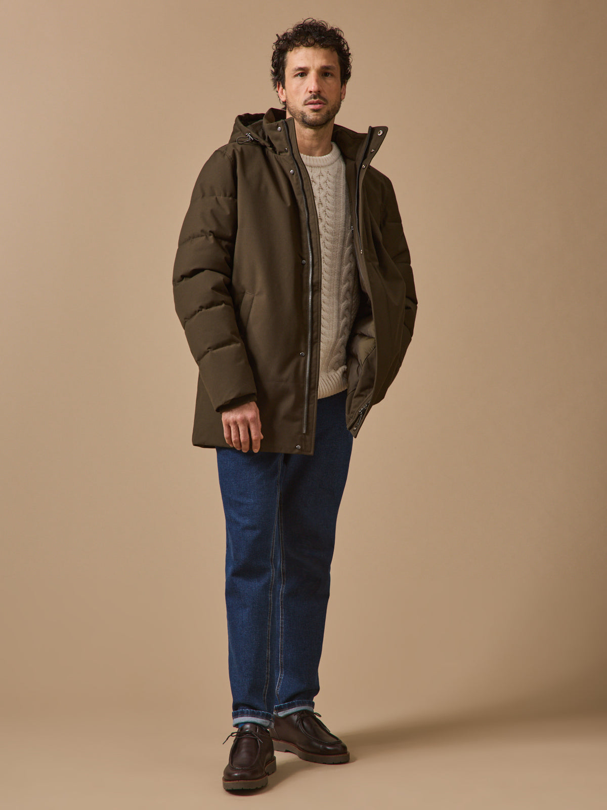 Herren-Parka mit Innenfutter