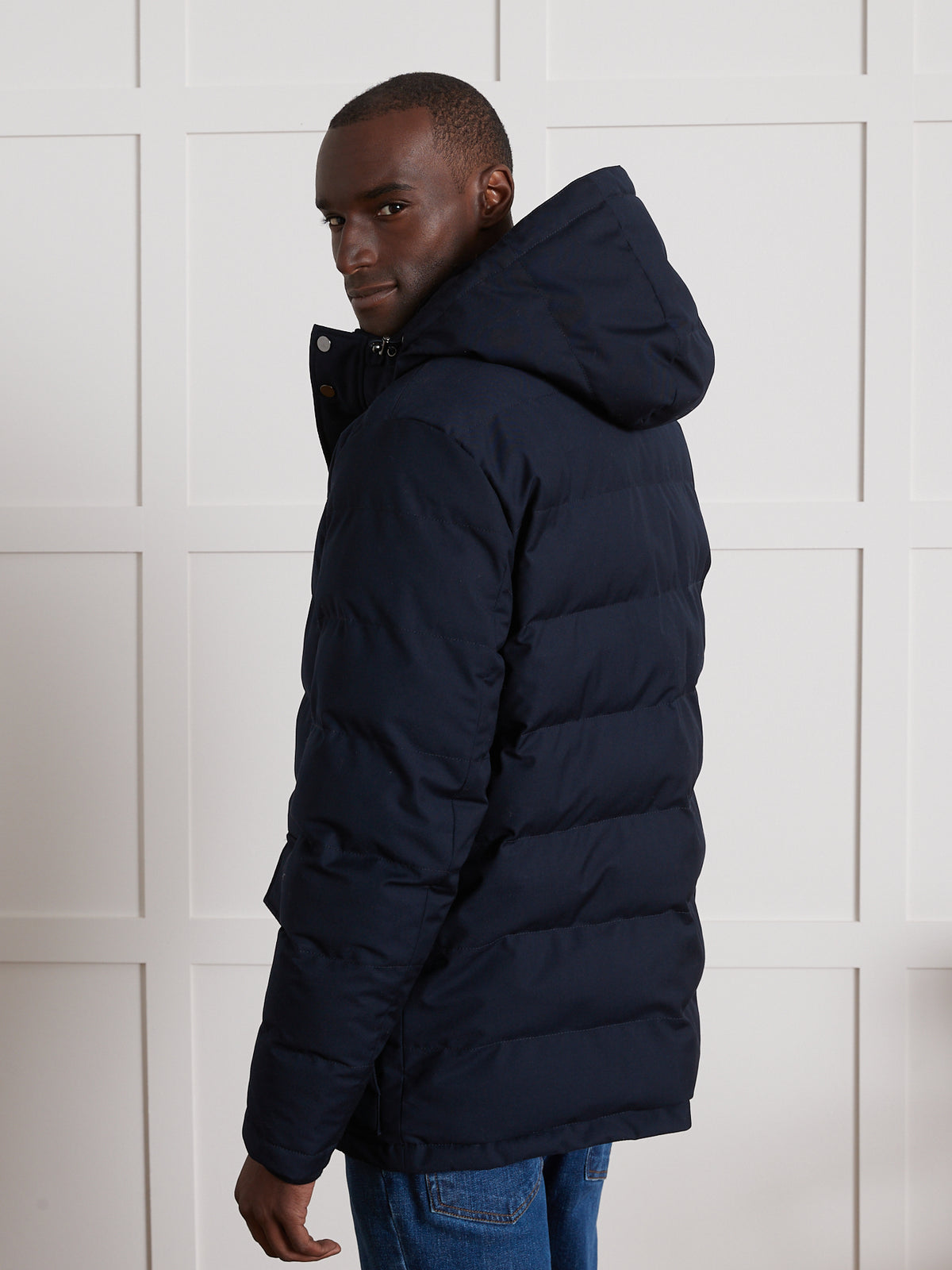 Parka courte matelassée homme
