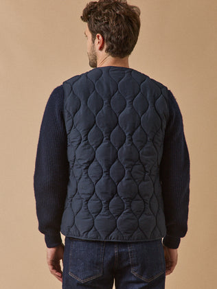 Blouson zippé matelassé sans manches homme