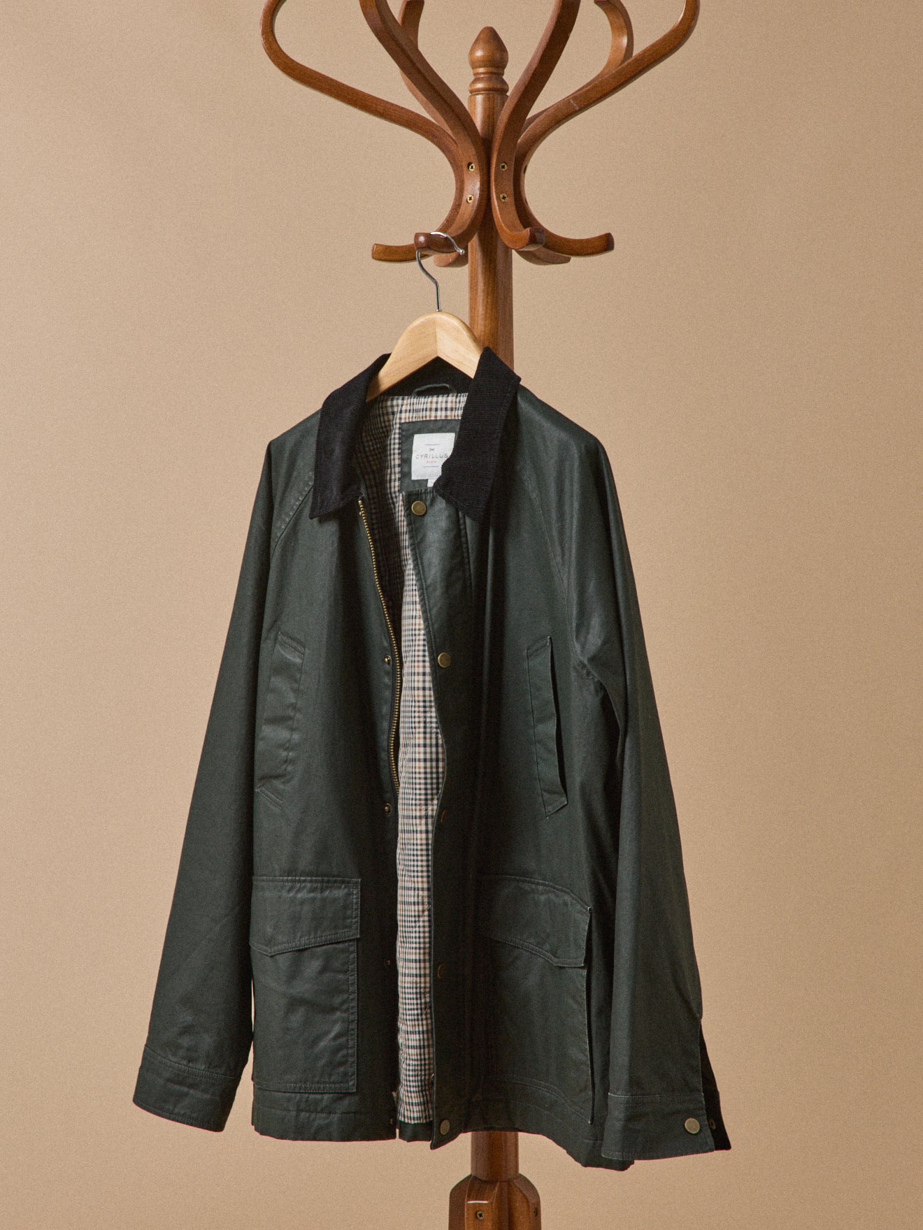 Herrenjacke aus beschichteter Baumwolle