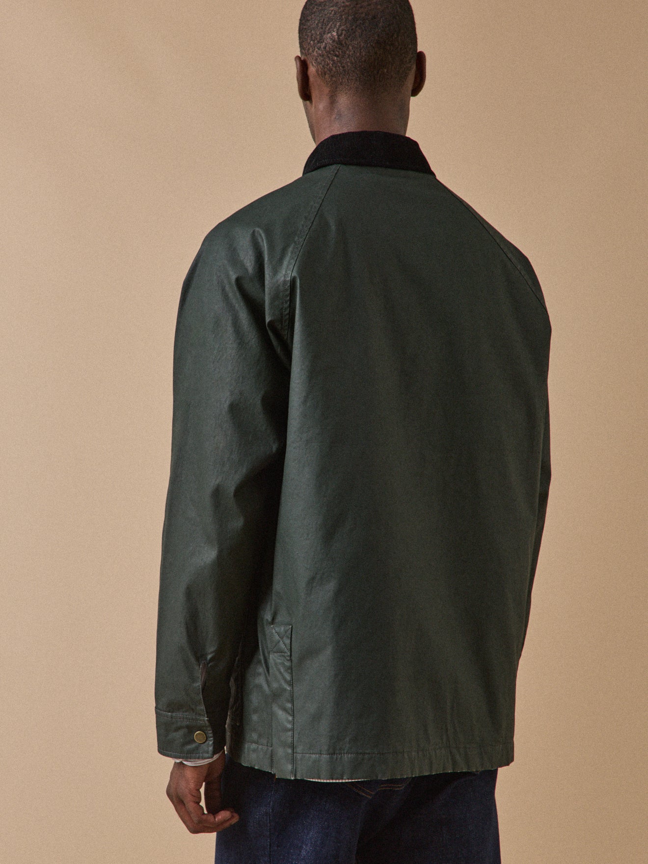 Herrenjacke aus beschichteter Baumwolle