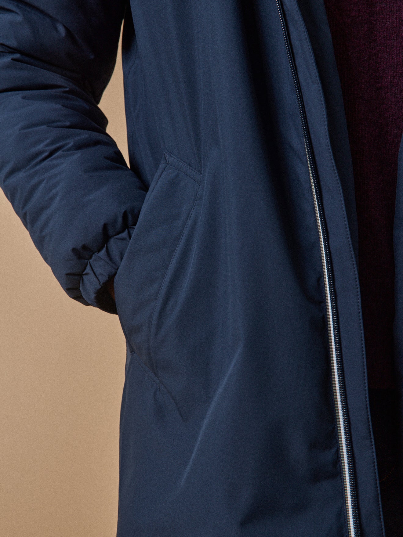 Parka longue imperméable homme