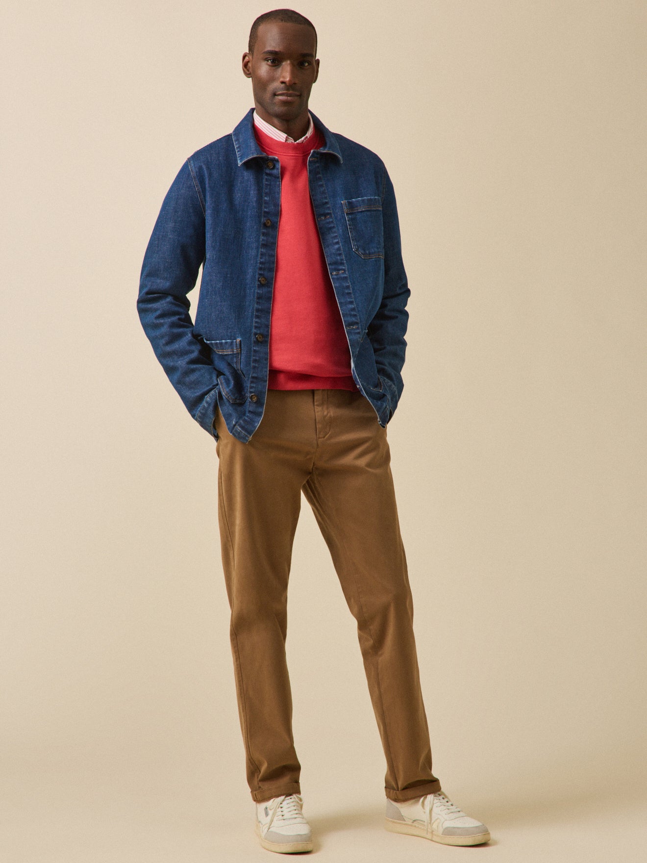 Veste worker homme denim coton recyclé