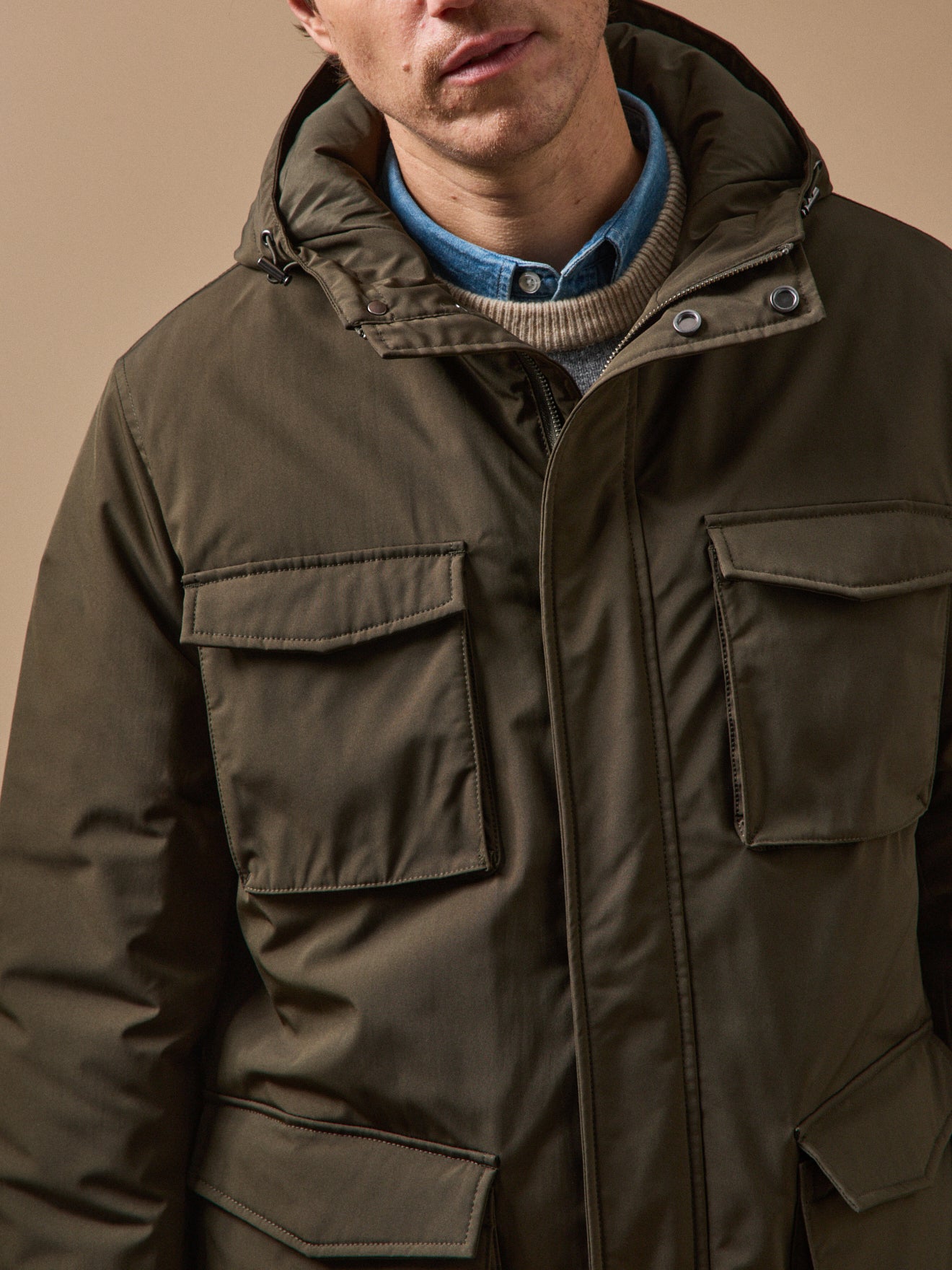 Parka courte homme