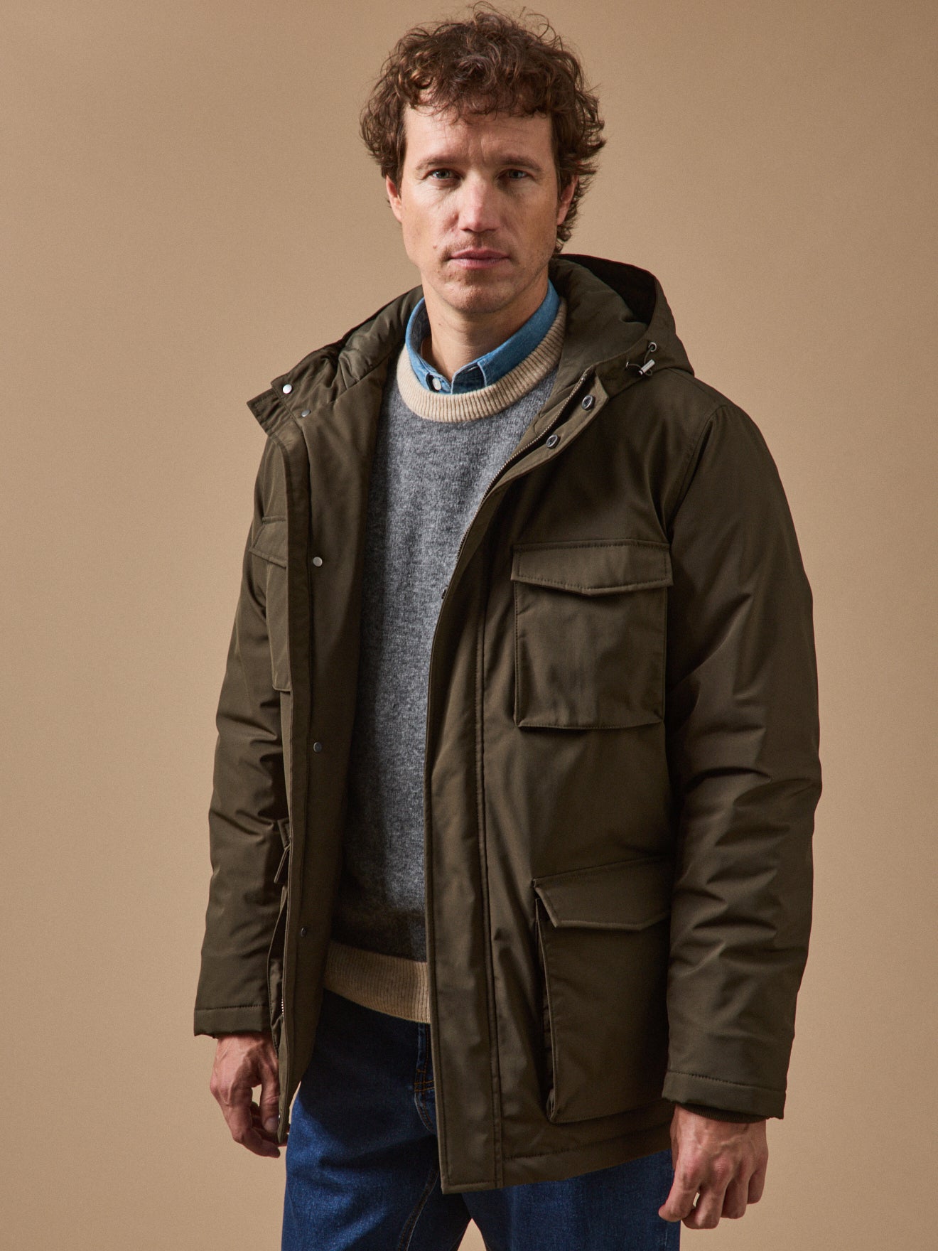 Parka courte homme