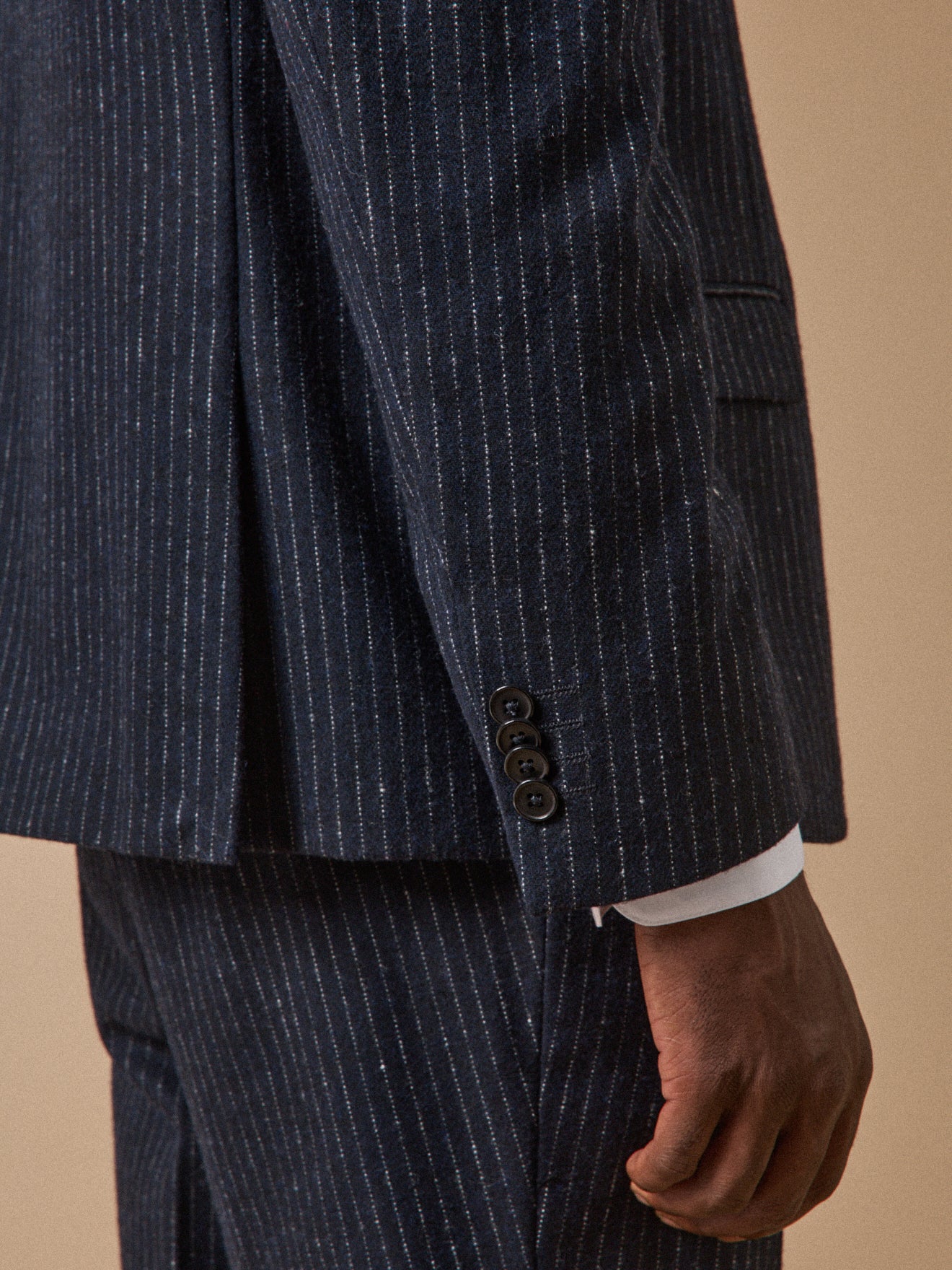 Gestreifter Herren-Sakko aus Wolltuch