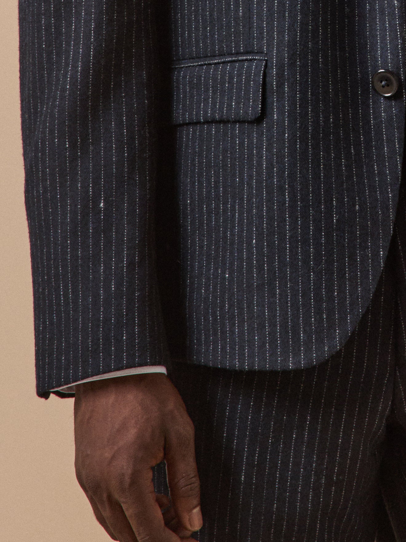 Gestreifter Herren-Sakko aus Wolltuch