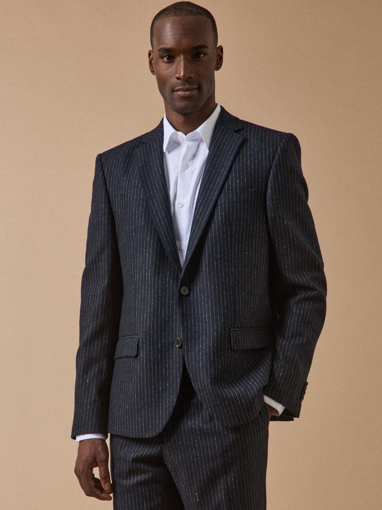 Gestreifter Herren-Sakko aus Wolltuch