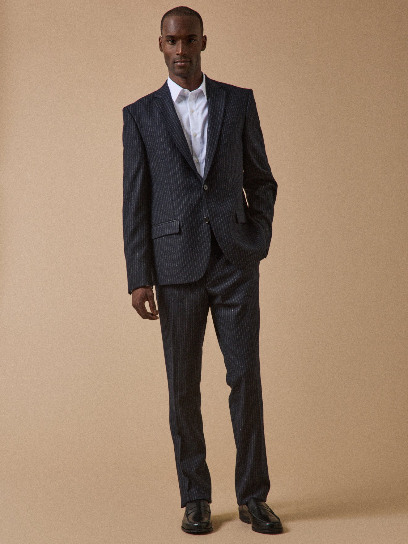 Gestreifter Herren-Sakko aus Wolltuch