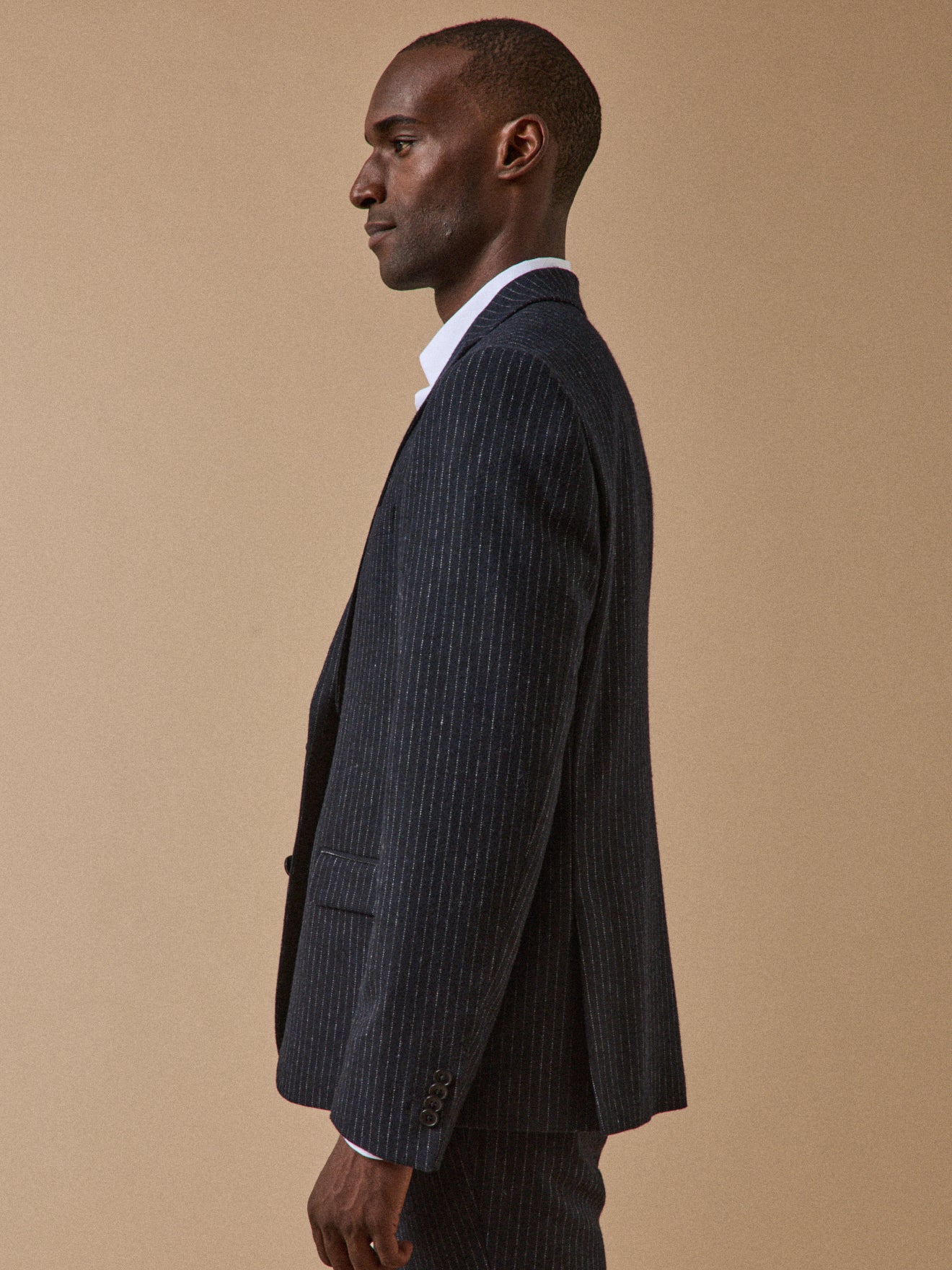 Gestreifter Herren-Sakko aus Wolltuch