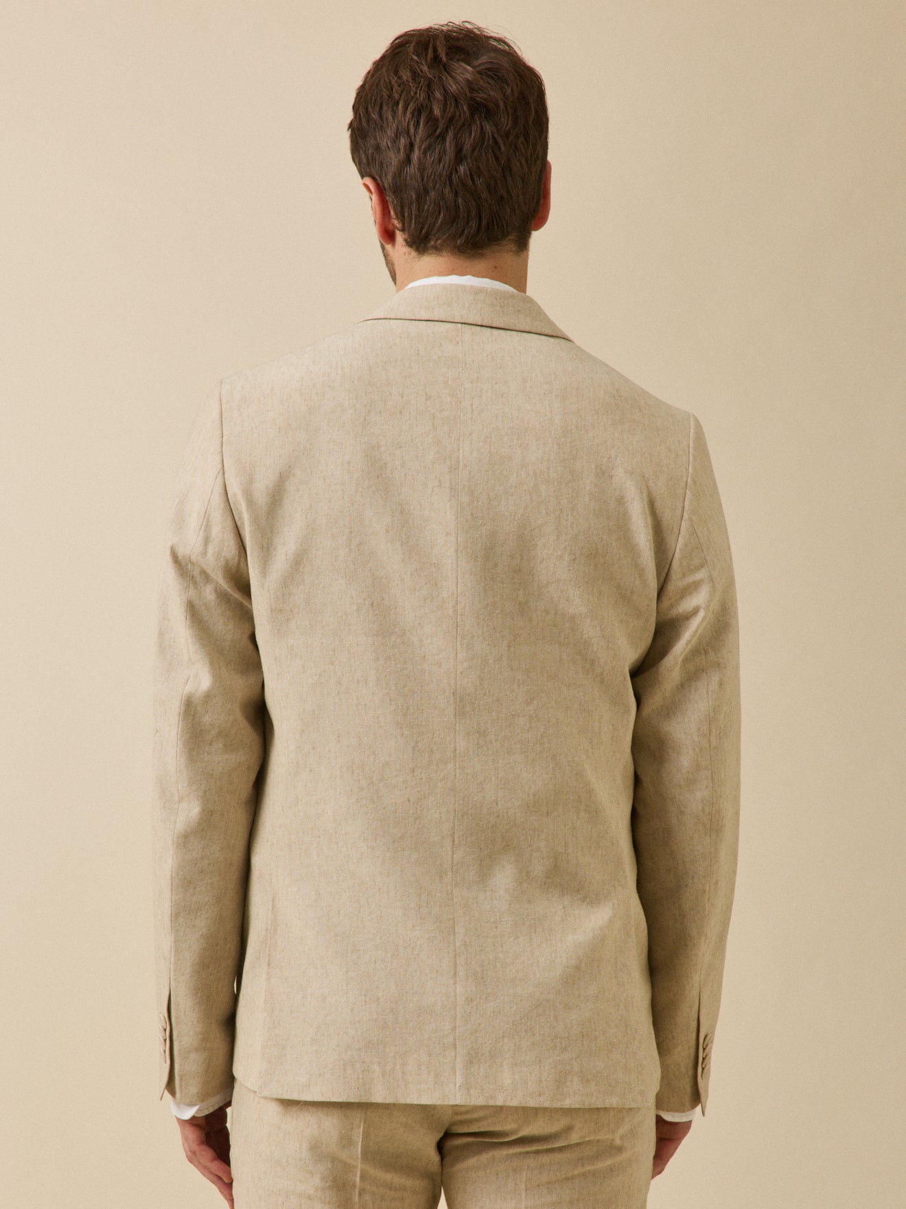 Veste de costume homme lin mélangé