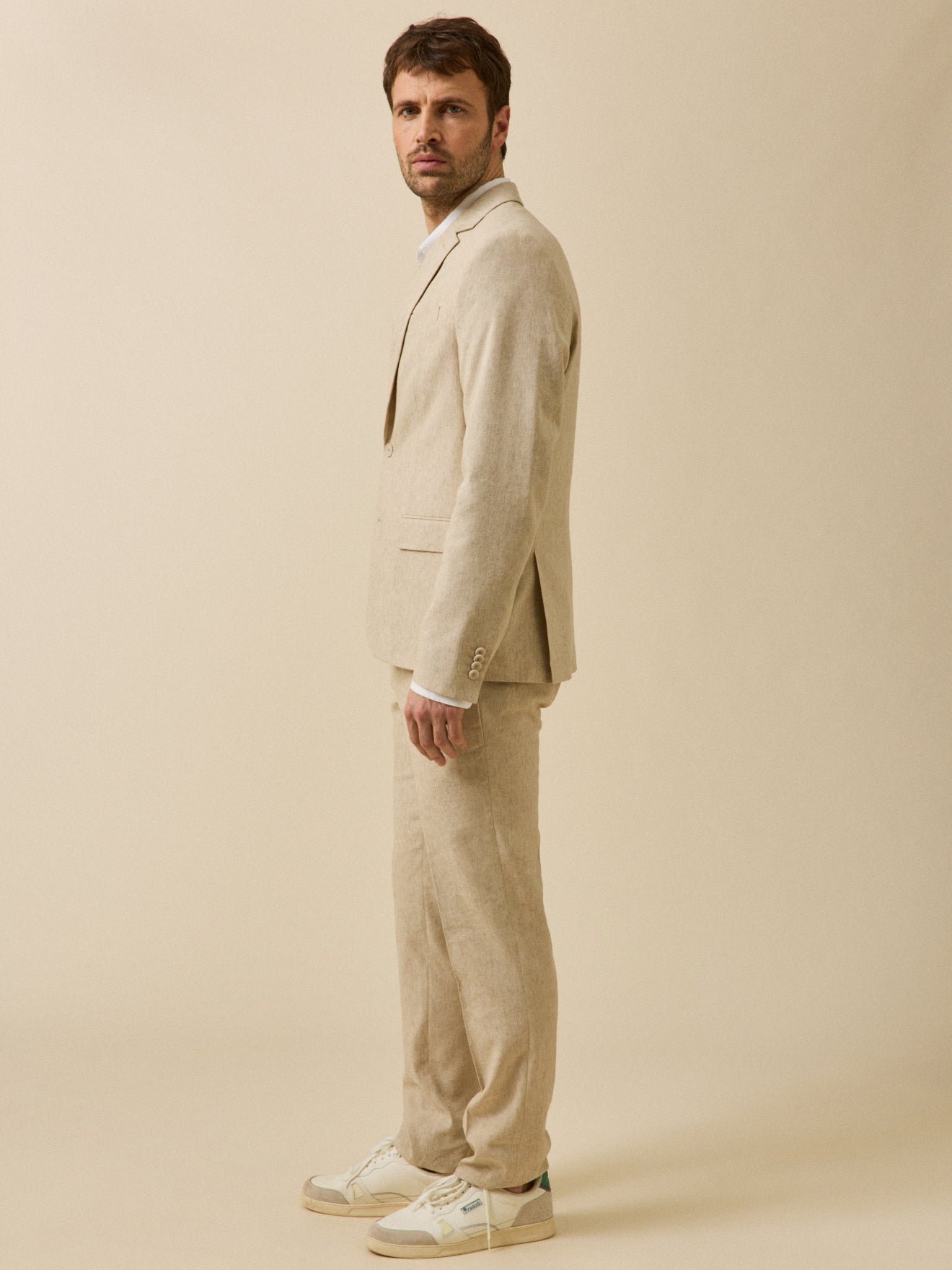 Veste de costume homme lin mélangé