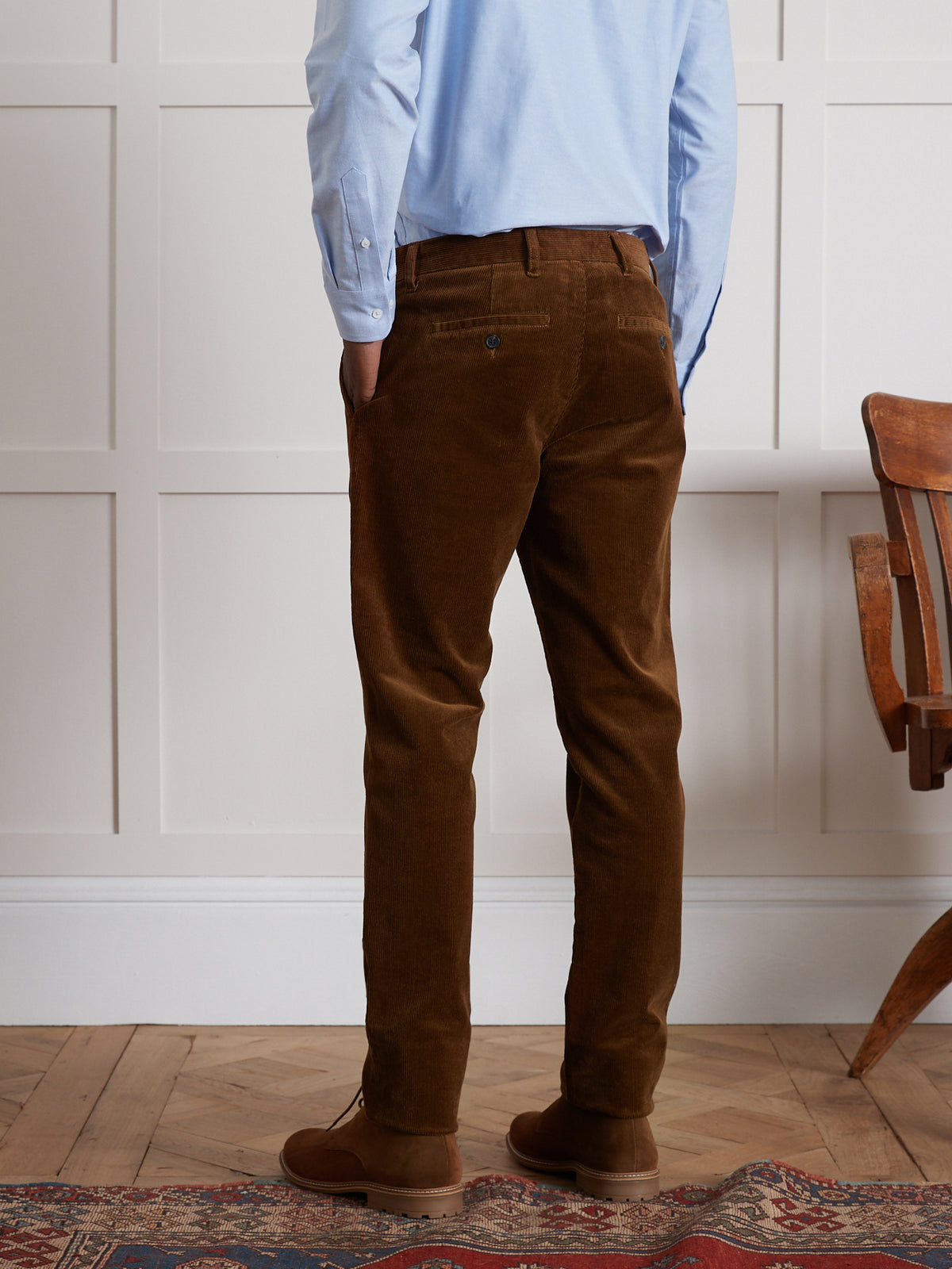 Herren-Chinohose « regular » aus Velours