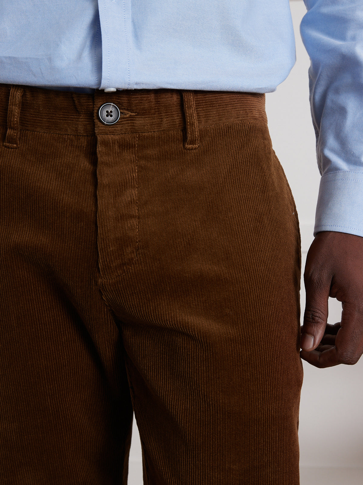 Herren-Chinohose « regular » aus Velours