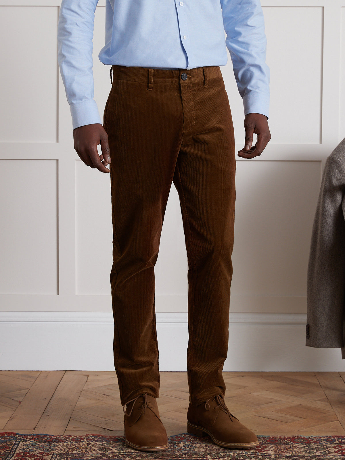 Herren-Chinohose « regular » aus Velours