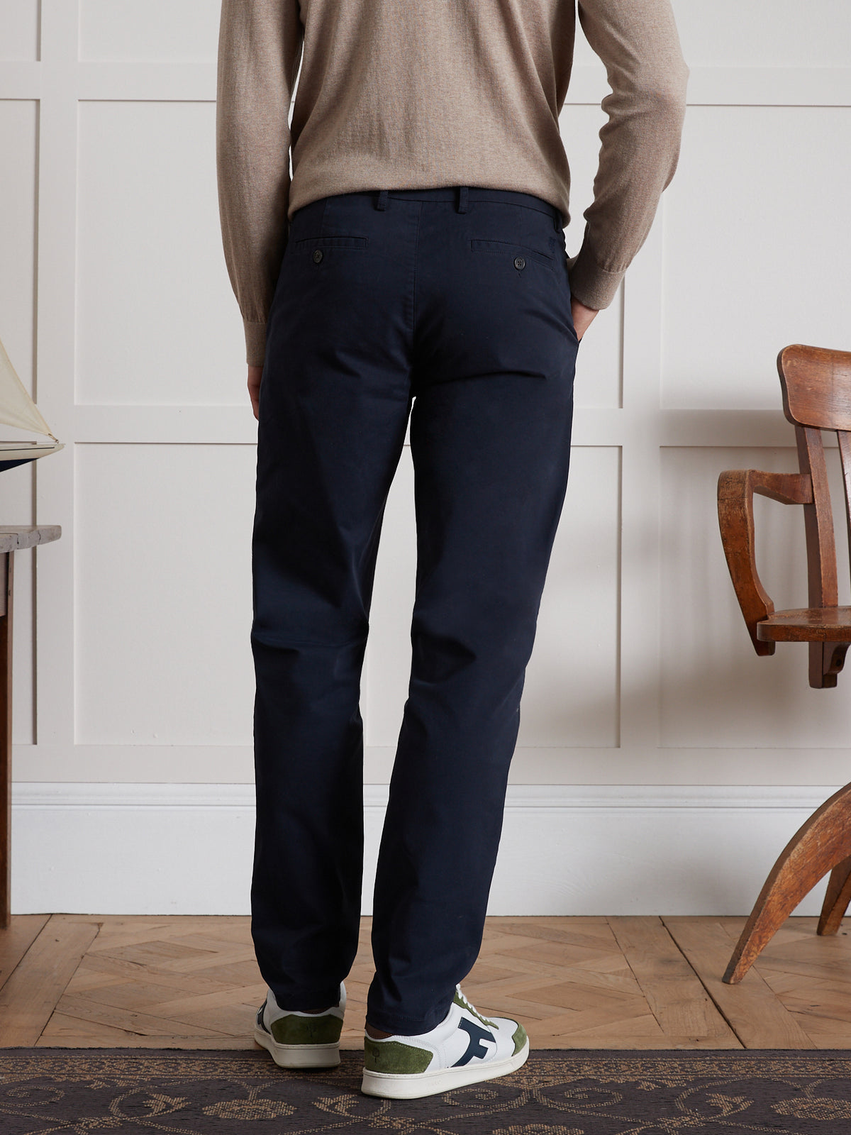 Herren-Chinohose aus Gabardine