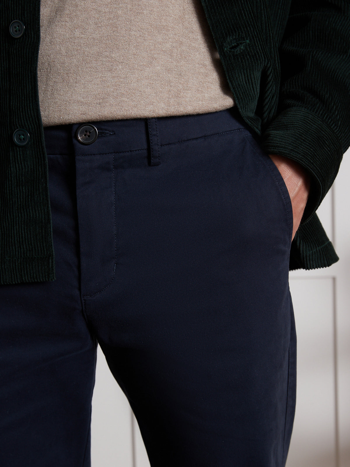 Herren-Chinohose aus Gabardine