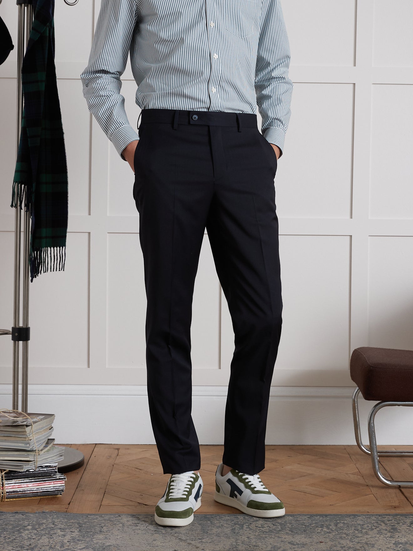 Herren-Anzughose aus Super 100-Wolle