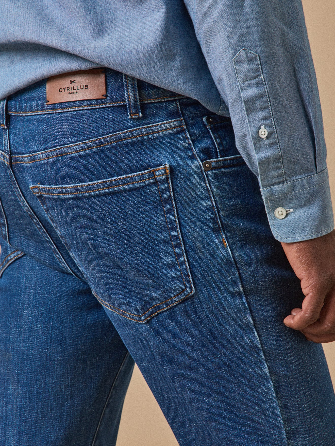 Regular Herren-Jeans aus Bio-Baumwolle