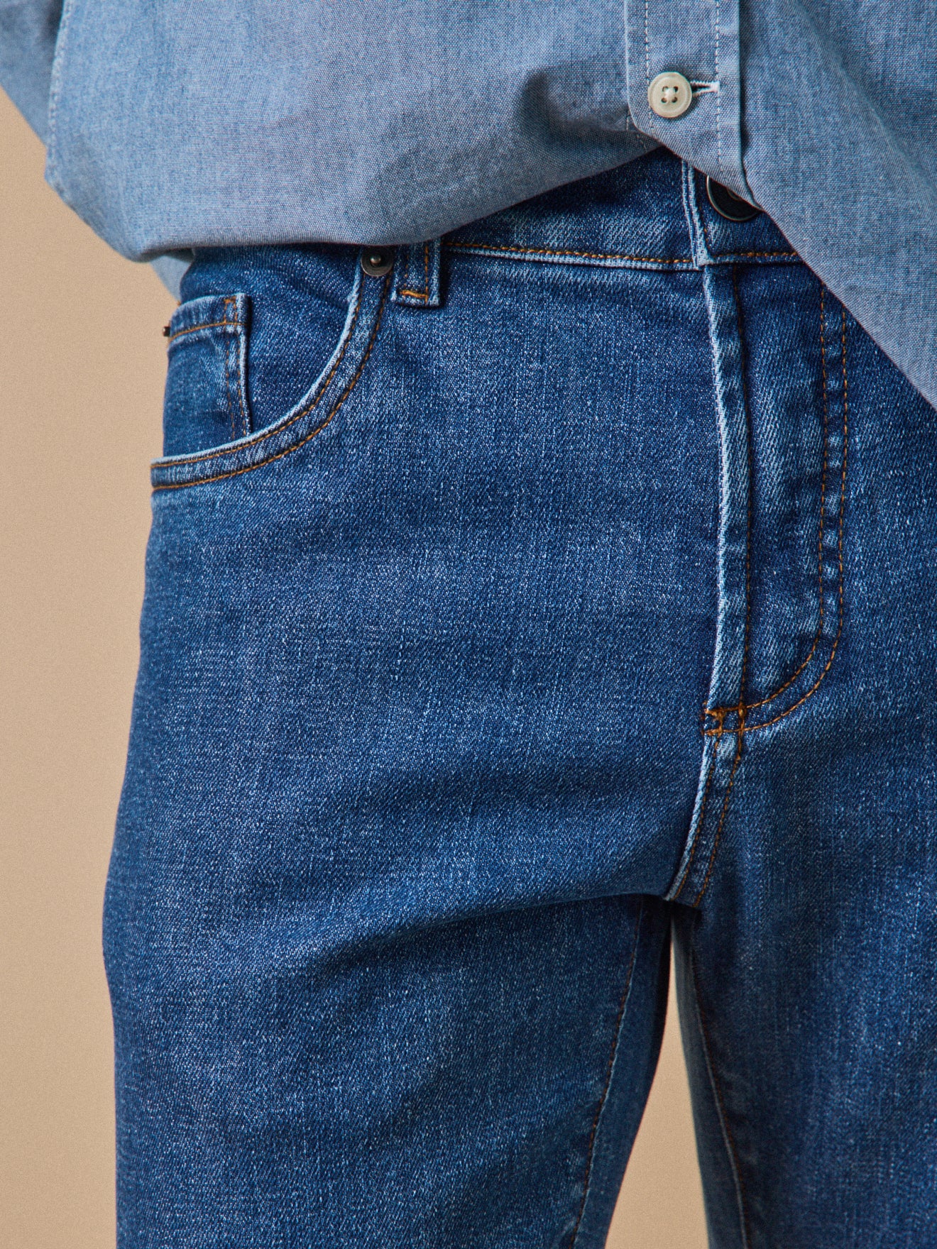 Regular Herren-Jeans aus Bio-Baumwolle