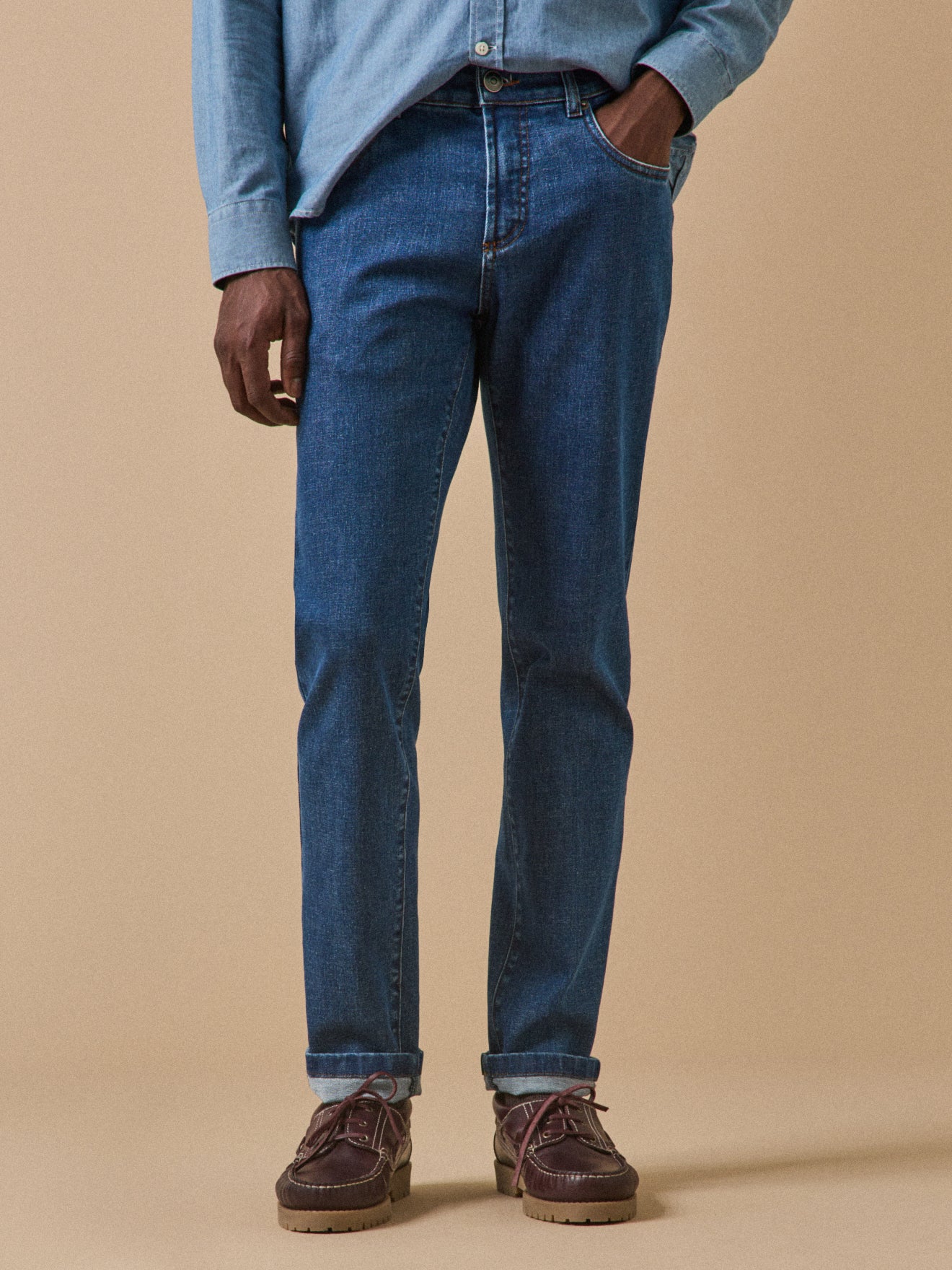 Regular Herren-Jeans aus Bio-Baumwolle