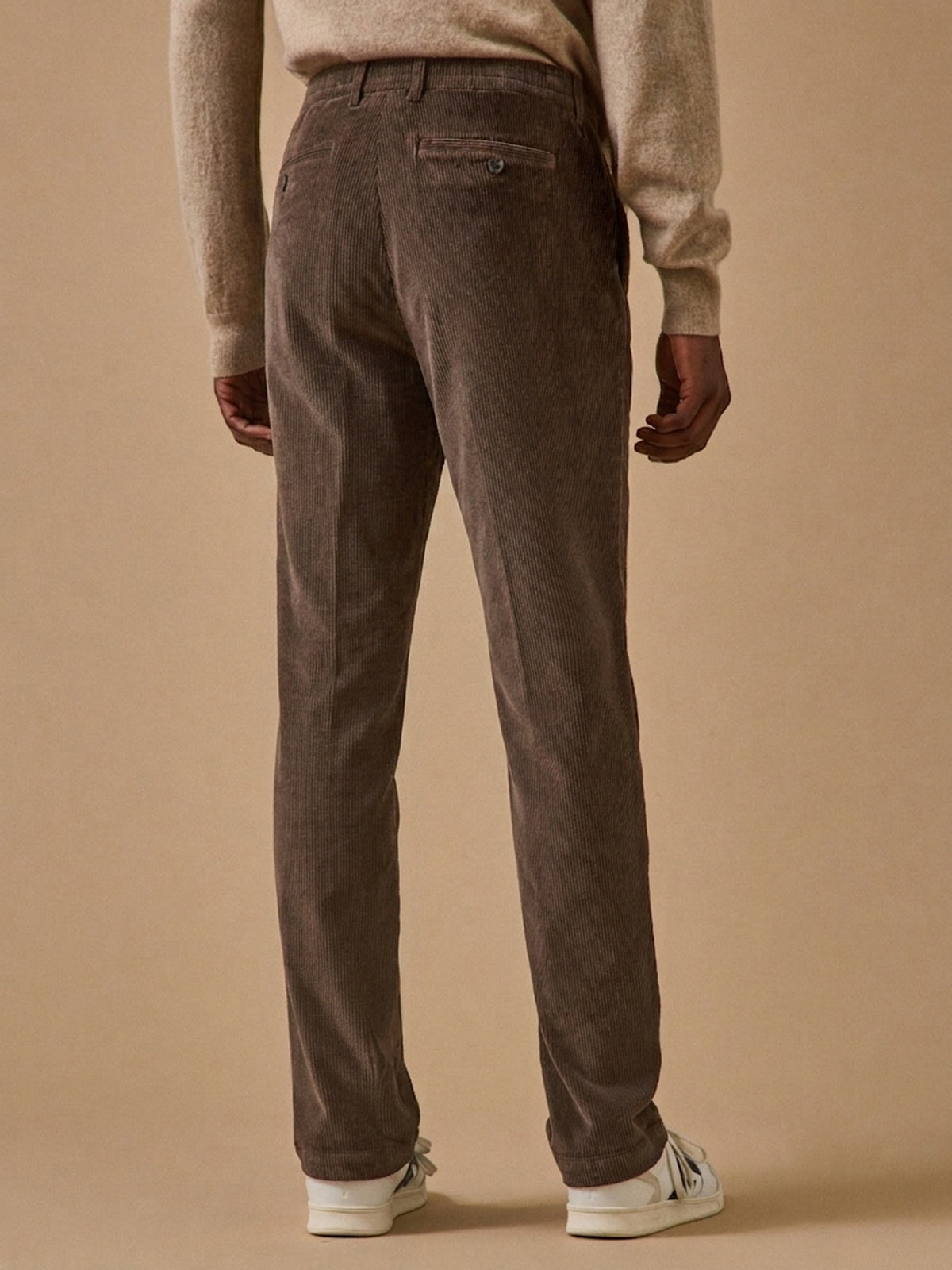 Pantalon taille élastiquée velours homme