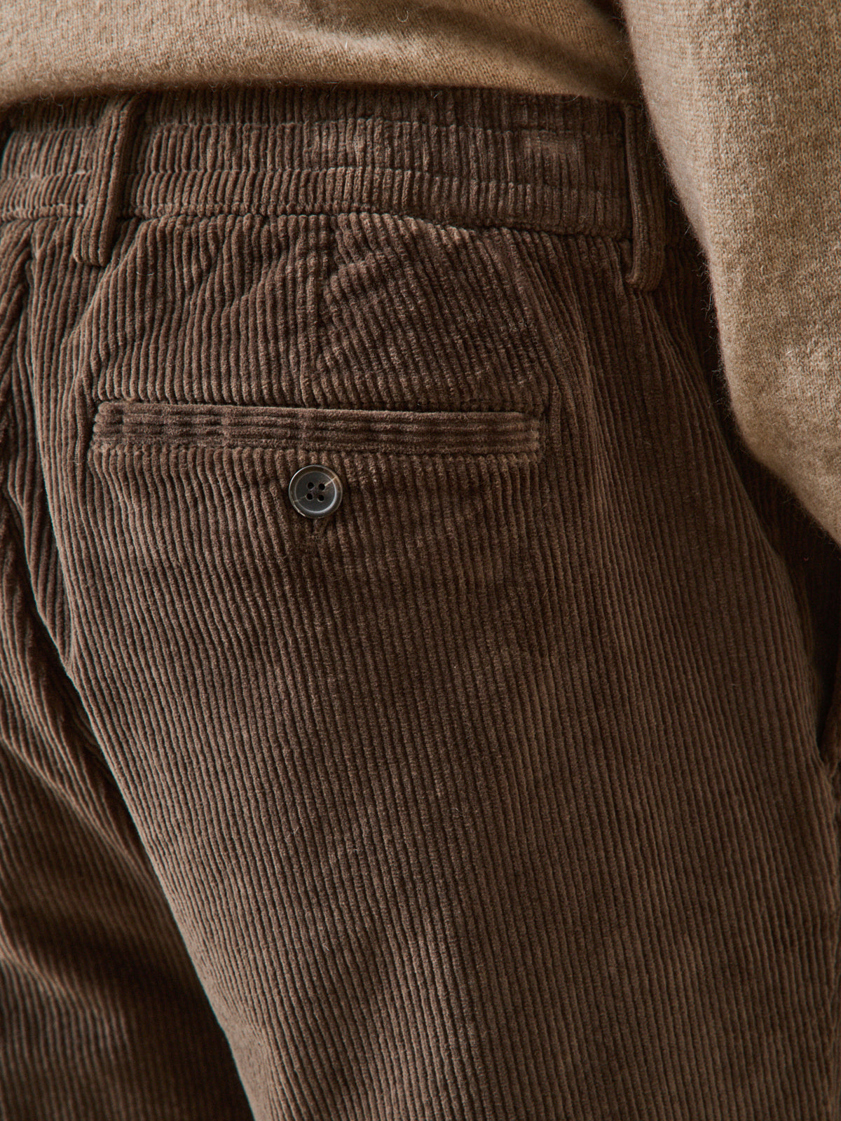 Pantalon taille élastiquée velours homme