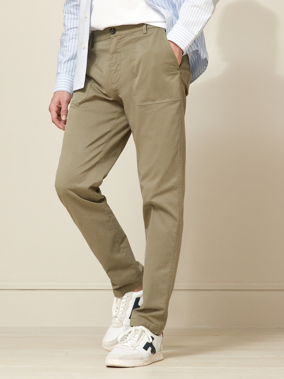 Herren Charpentier-Hose mit Elastikbund