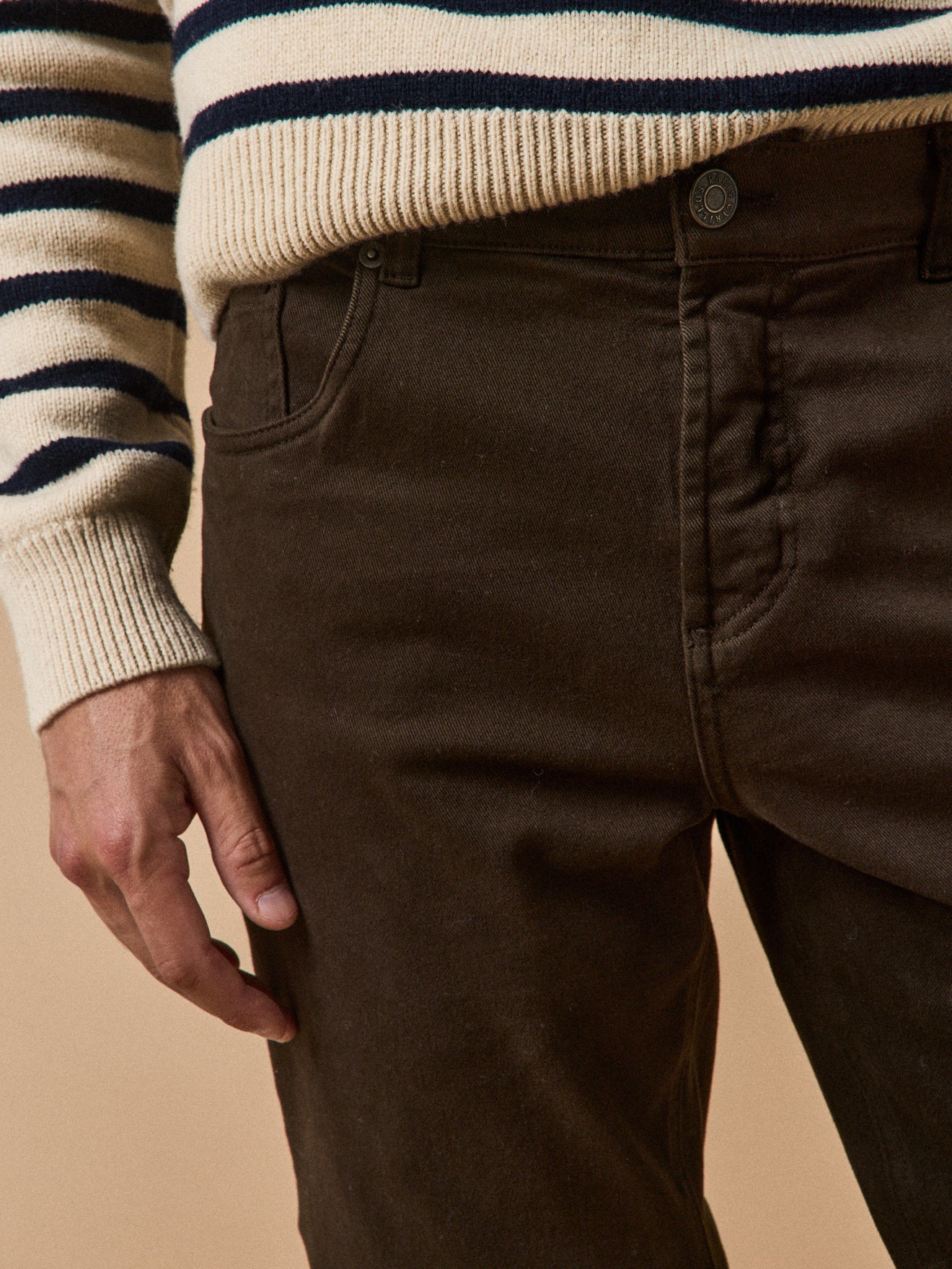 Gerade Herrenhose mit 5 Taschen