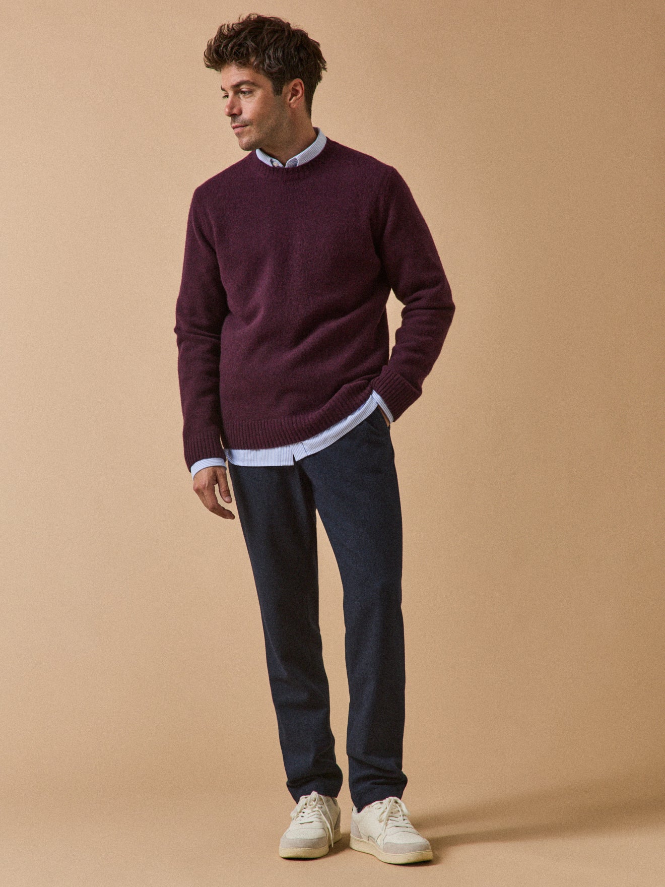 Herrenhose aus Wolltuch mit Elastikbund