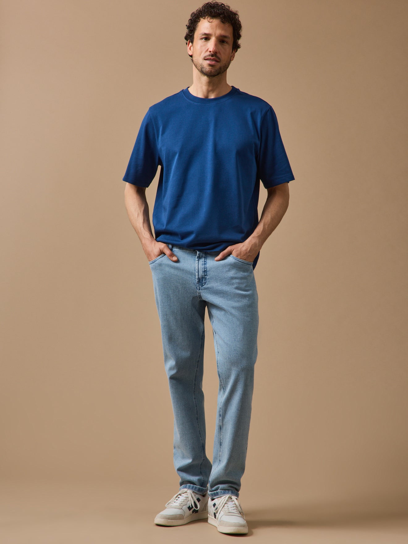Regular Fit Herren-Jeans aus Bio-Baumwolle