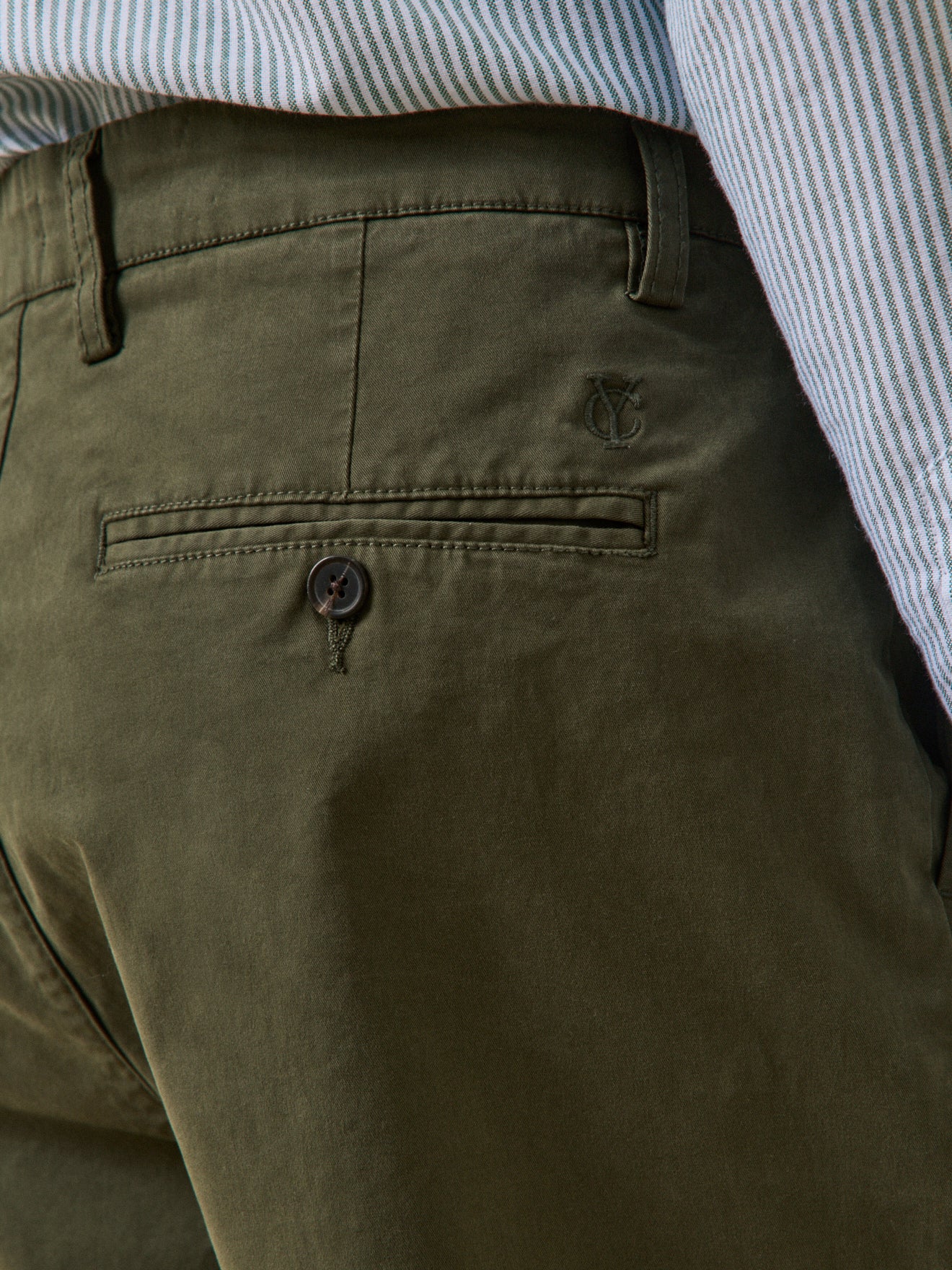 Bermuda chino homme coton stretch