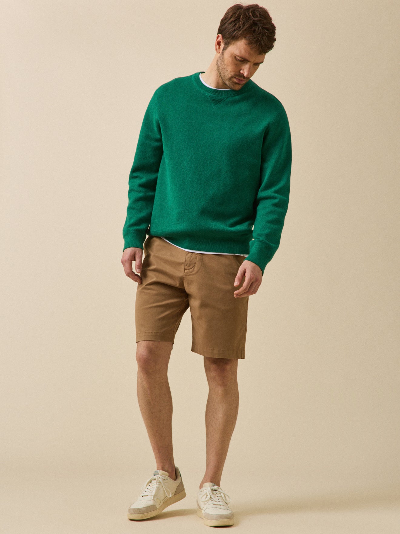Bermuda chino homme coton stretch